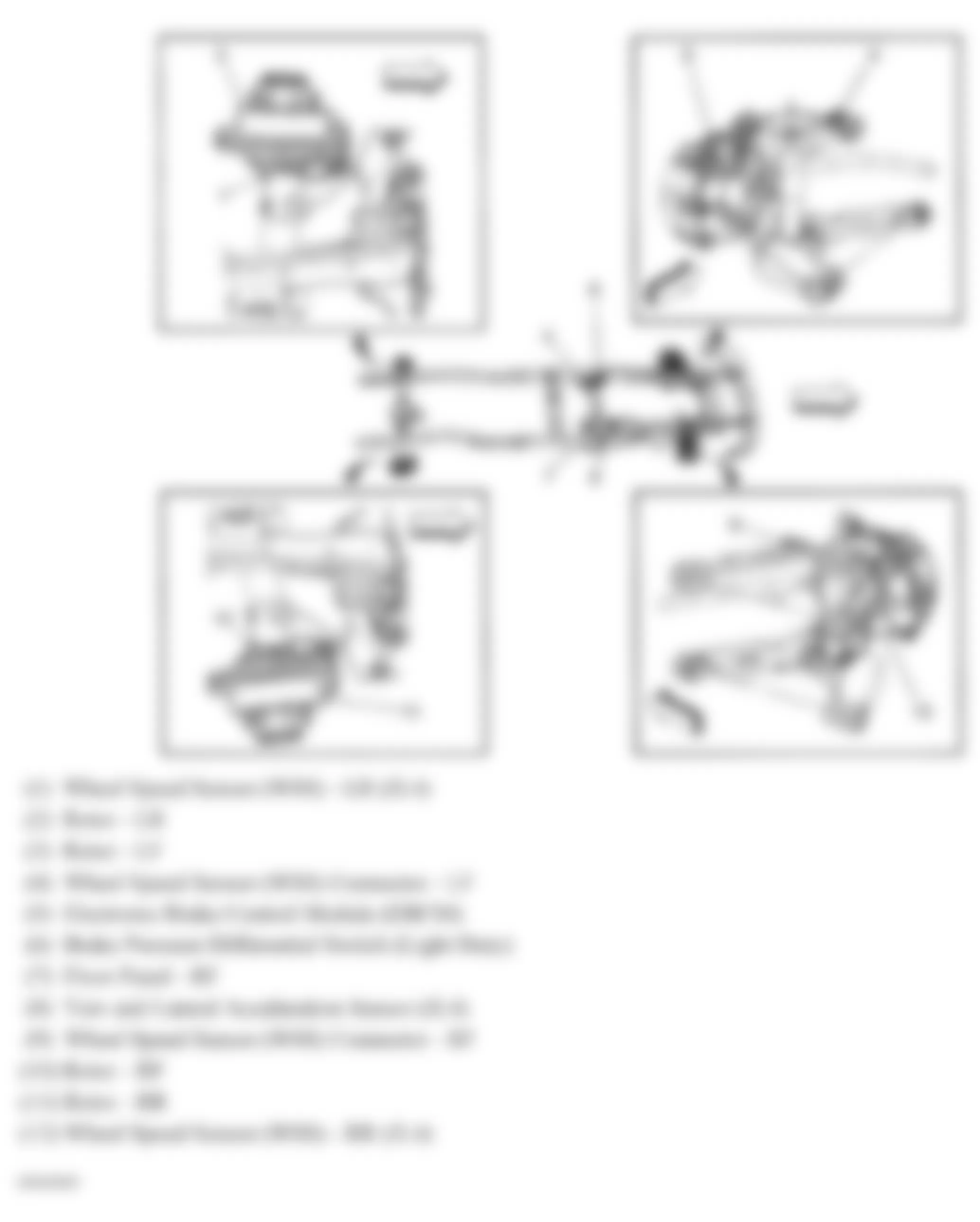 Chevrolet Chevy Express G2500 2009 - Component Locations -  Frame & Underbody