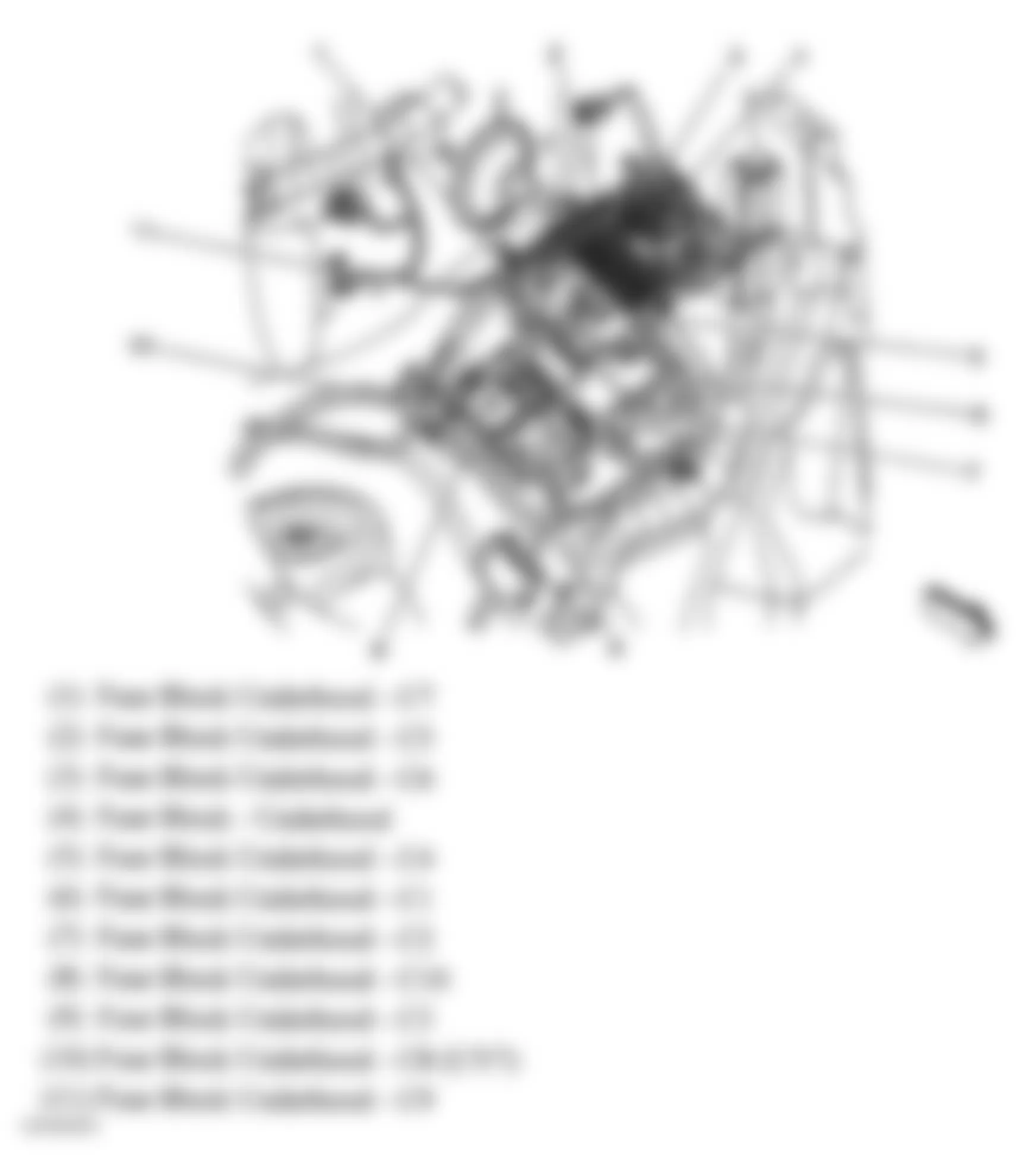 Chevrolet Chevy Express H1500 2009 - Component Locations -  Left Side Of Engine Compartment