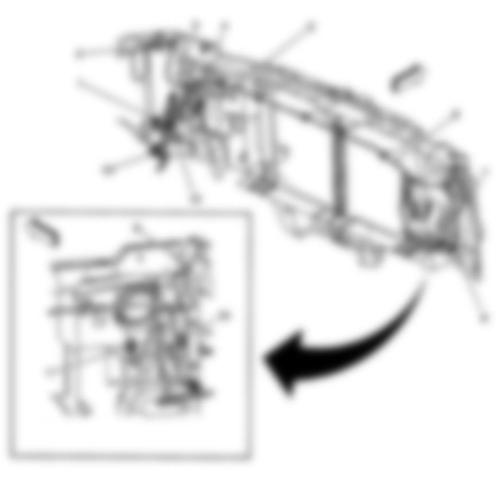 Chevrolet Chevy Express H1500 2009 - Component Locations -  Front Of Engine Compartment