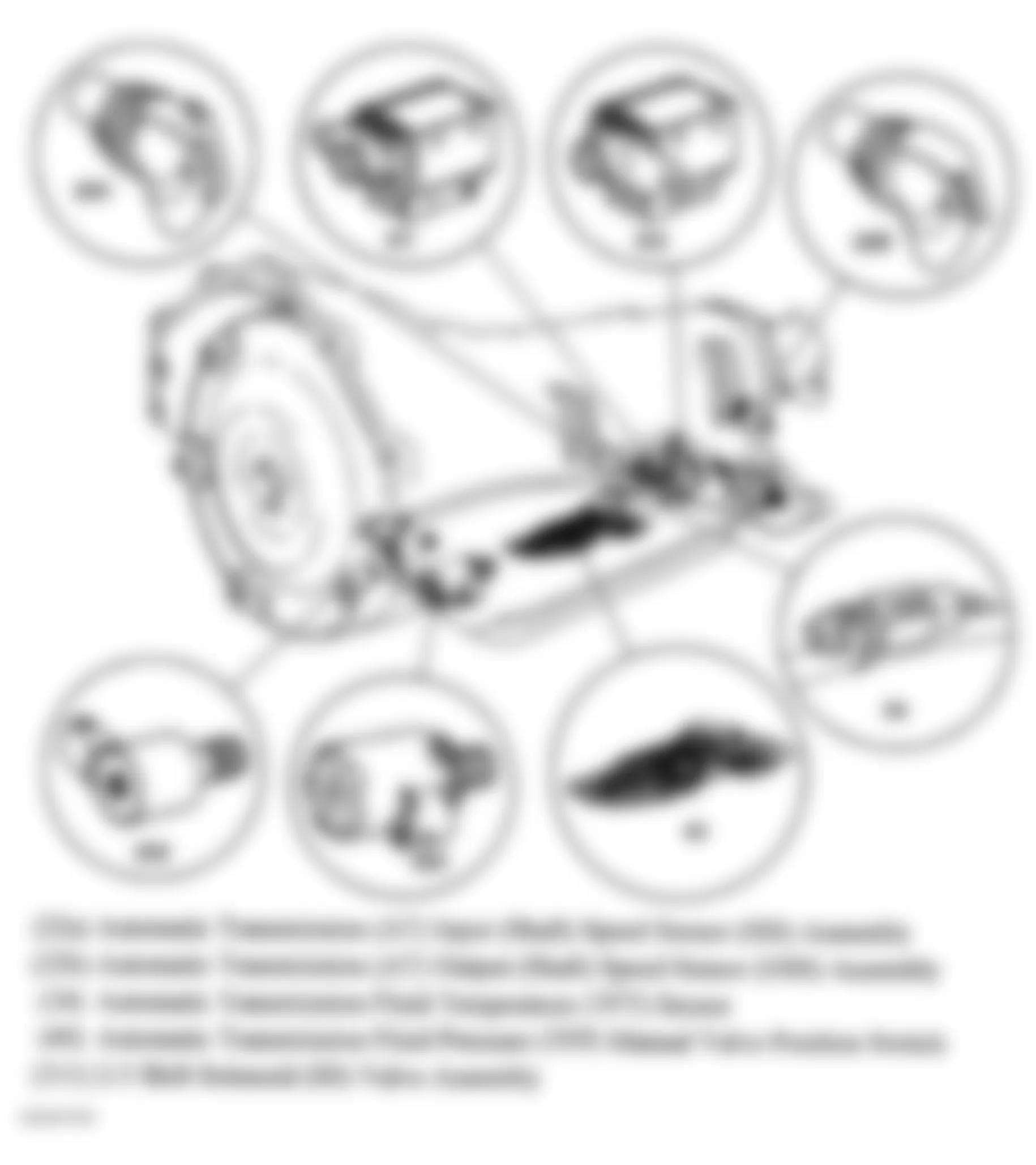 Chevrolet Chevy Express H1500 2009 - Component Locations -  Automatic Transmission (4L80-E/4L85-E)