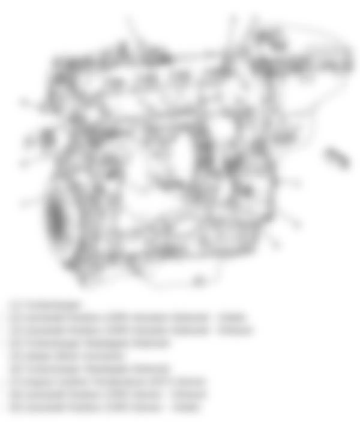Chevrolet Cobalt LT 2009 - Component Locations -  Rear Of Engine Assembly (2.0L)
