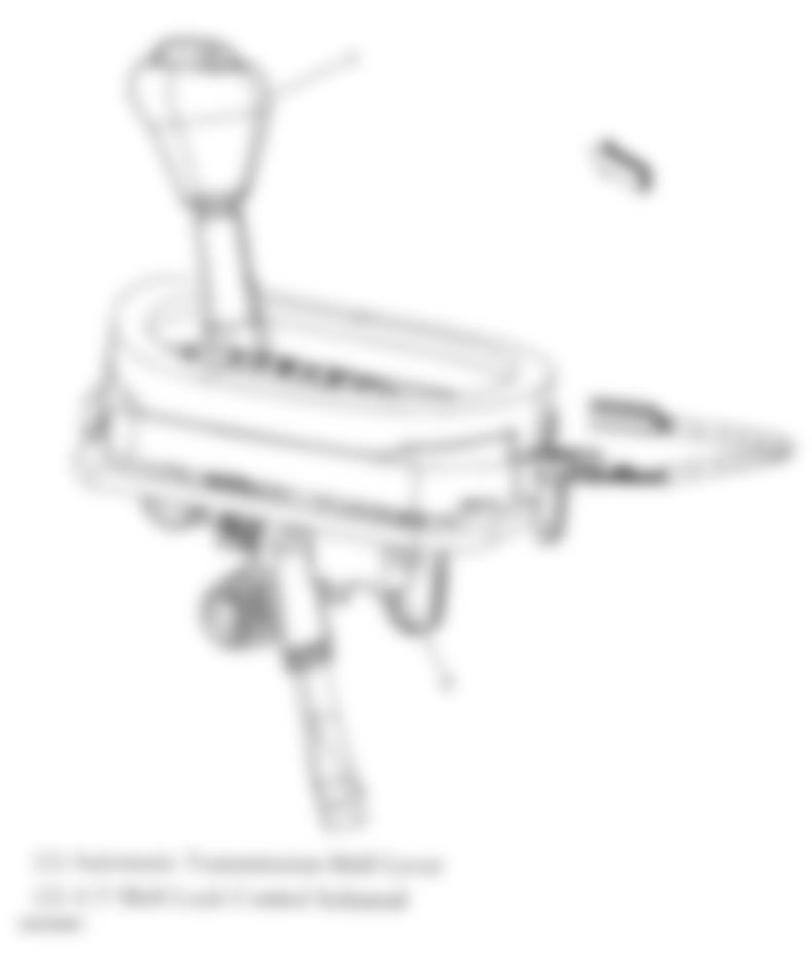Chevrolet Corvette 2009 - Component Locations - Floor Shifter