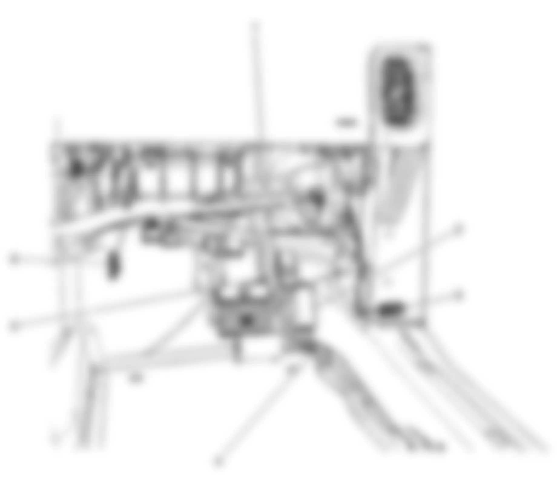 Chevrolet Corvette 2009 - Component Locations - Passenger Floor