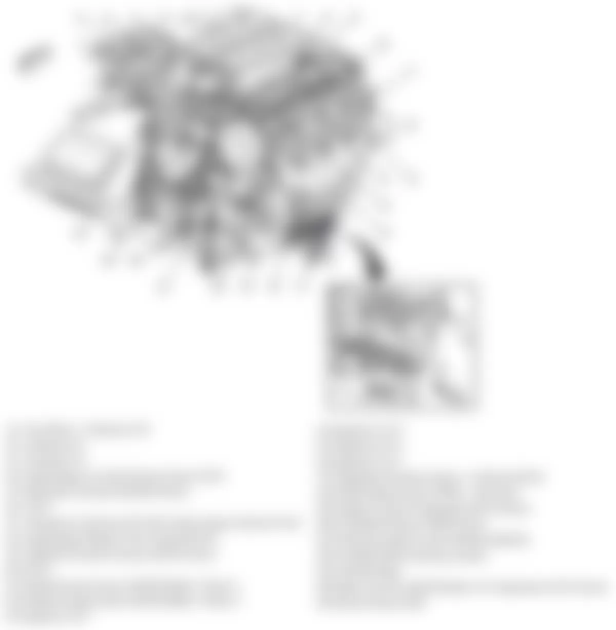 Chevrolet Corvette Z06 2009 - Component Locations -  Top & Left Side Of Engine (6.2L) (Supercharged)