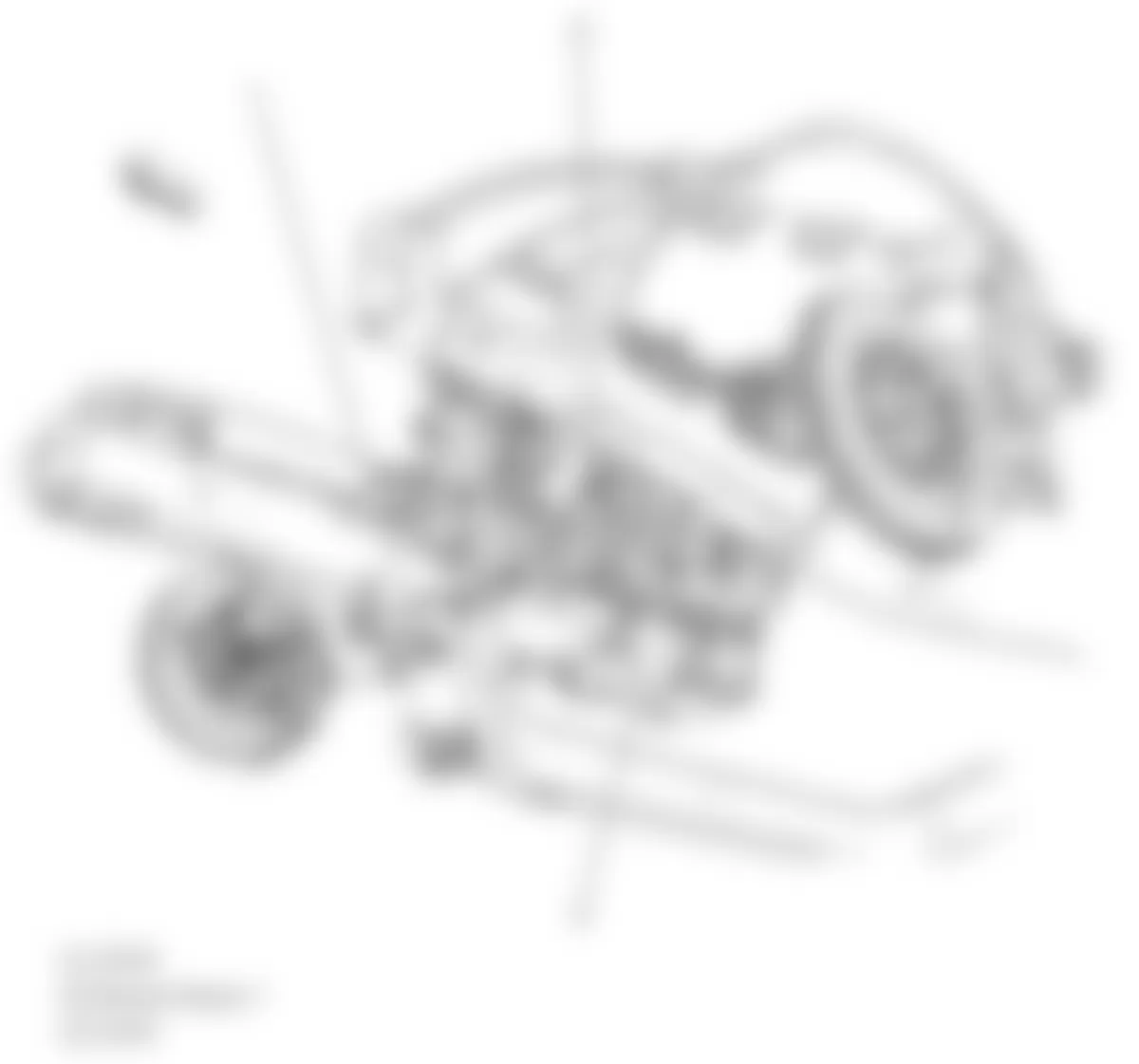Chevrolet Corvette Z06 2009 - Component Locations -  Lower Front Of Engine (6.2L) (Supercharged)