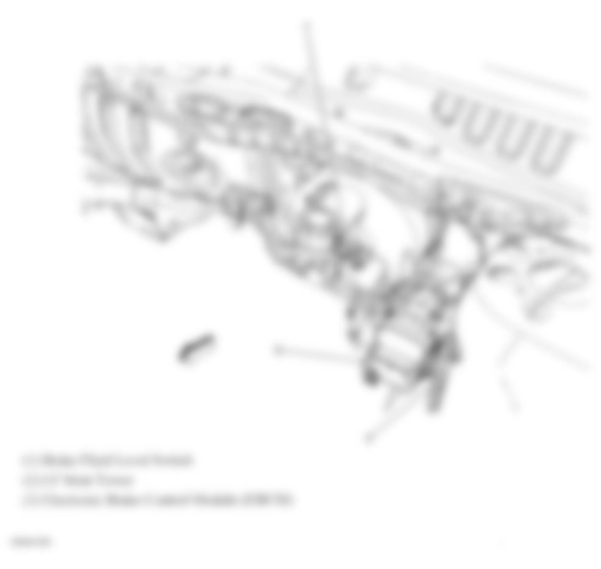 Chevrolet Equinox LS 2009 - Component Locations -  Near Brake Booster