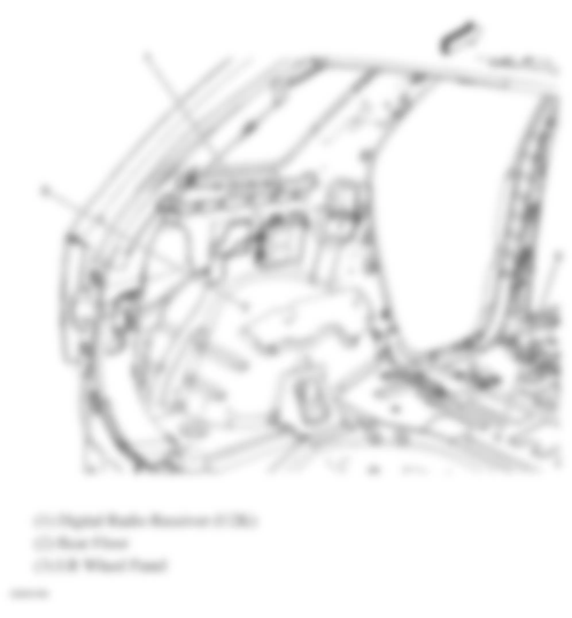 Chevrolet Equinox LS 2009 - Component Locations -  Below Left Rear Window