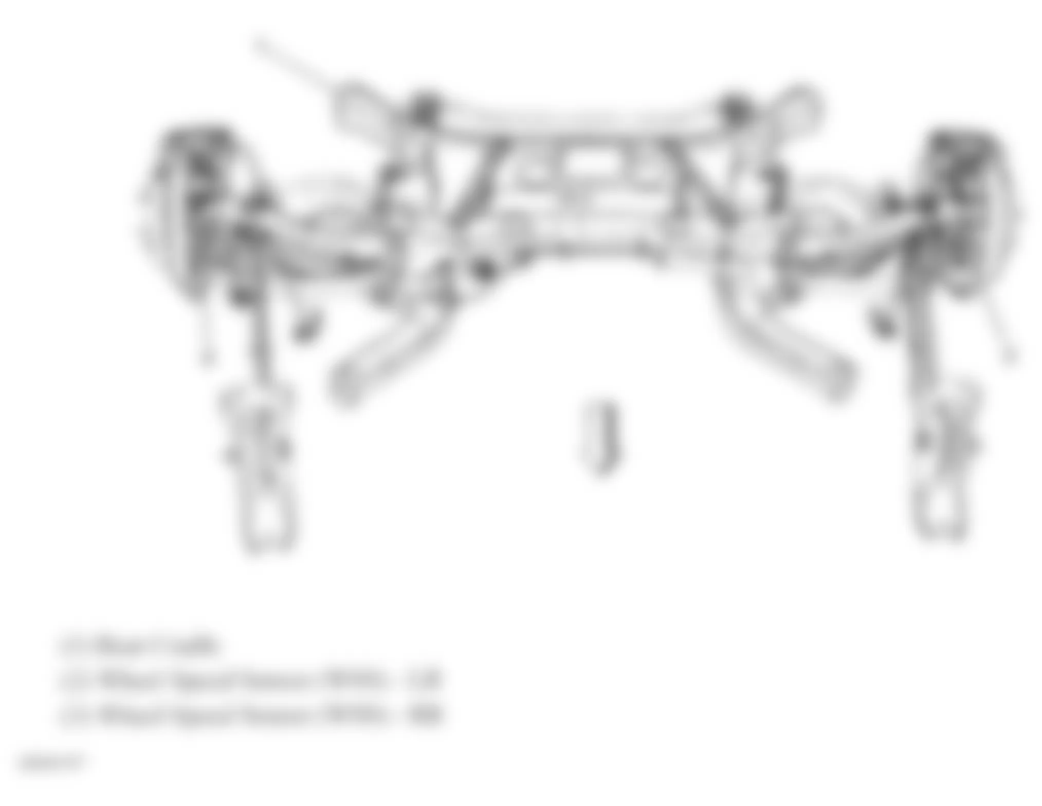 Chevrolet Equinox LS 2009 - Component Locations -  Rear ABS Sensors