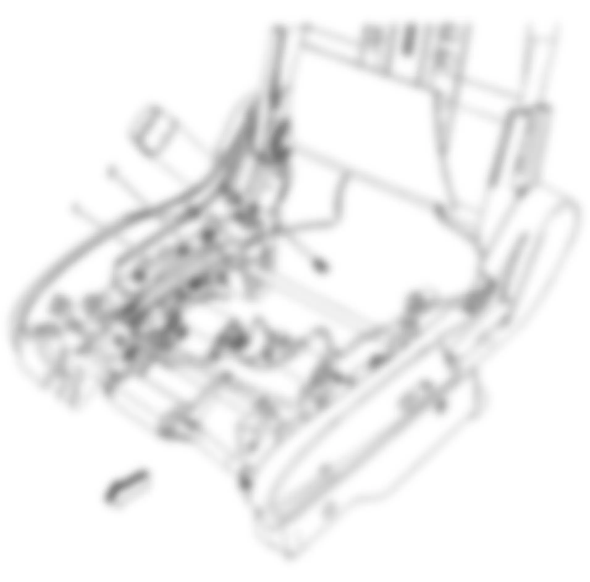 Chevrolet Equinox LS 2009 - Component Locations -  Driver Seat Harness