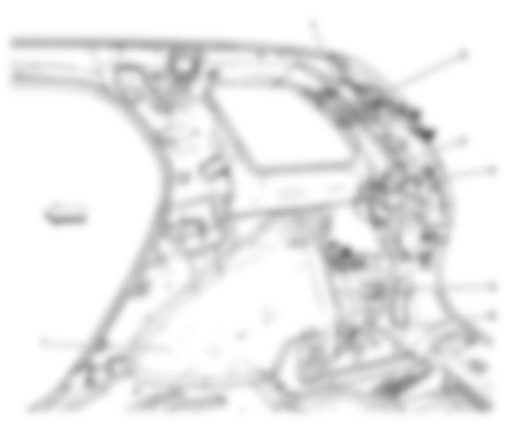 Chevrolet Equinox LS 2009 - Component Locations -  Right Rear Body Harness
