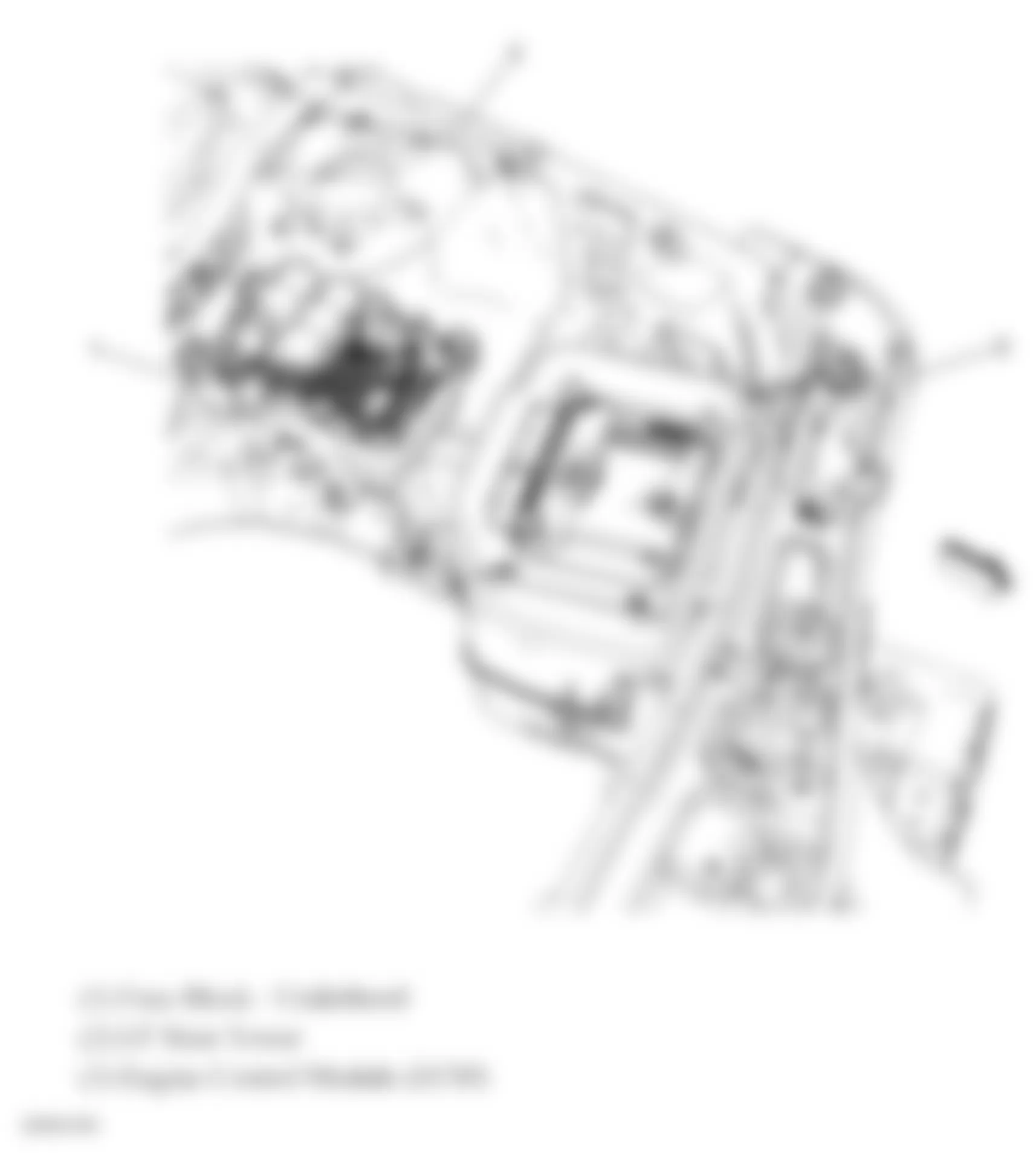 Chevrolet Equinox LT 2009 - Component Locations -  Above Battery