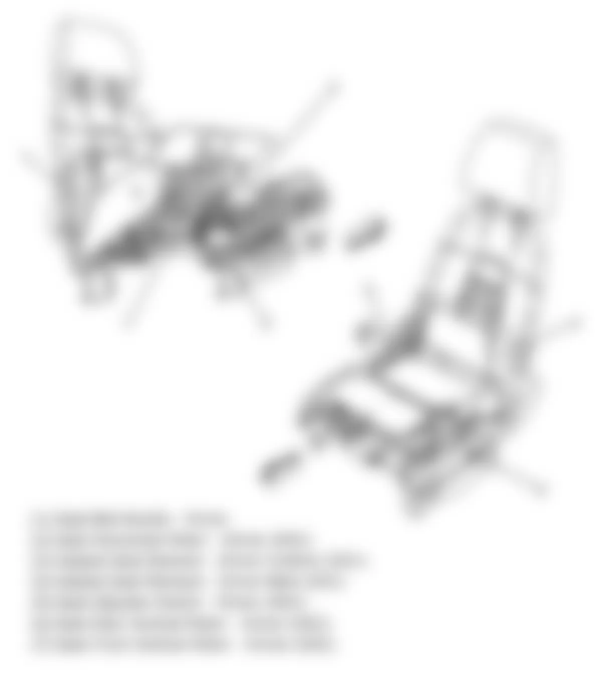 Chevrolet Equinox LT 2009 - Component Locations -  Driver Seat