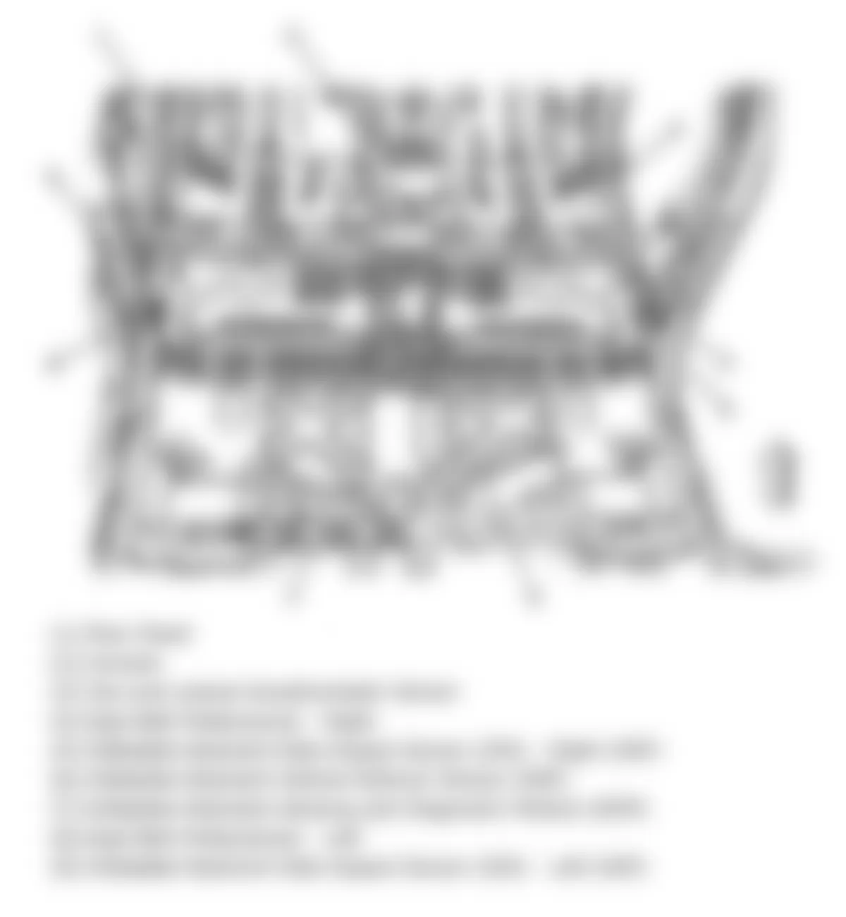 Chevrolet Equinox LT 2009 - Component Locations -  Center Of Floor