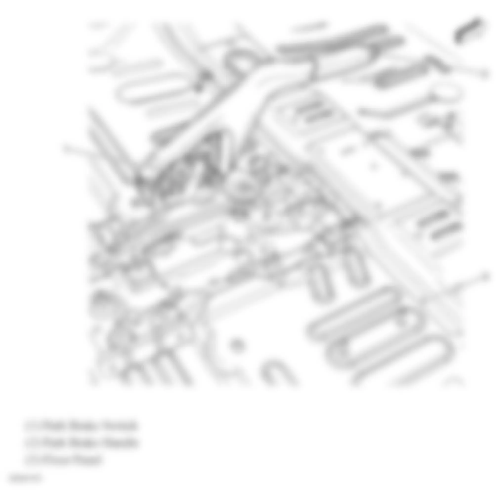 Chevrolet Equinox LT 2009 - Component Locations -  Park Brake Assembly