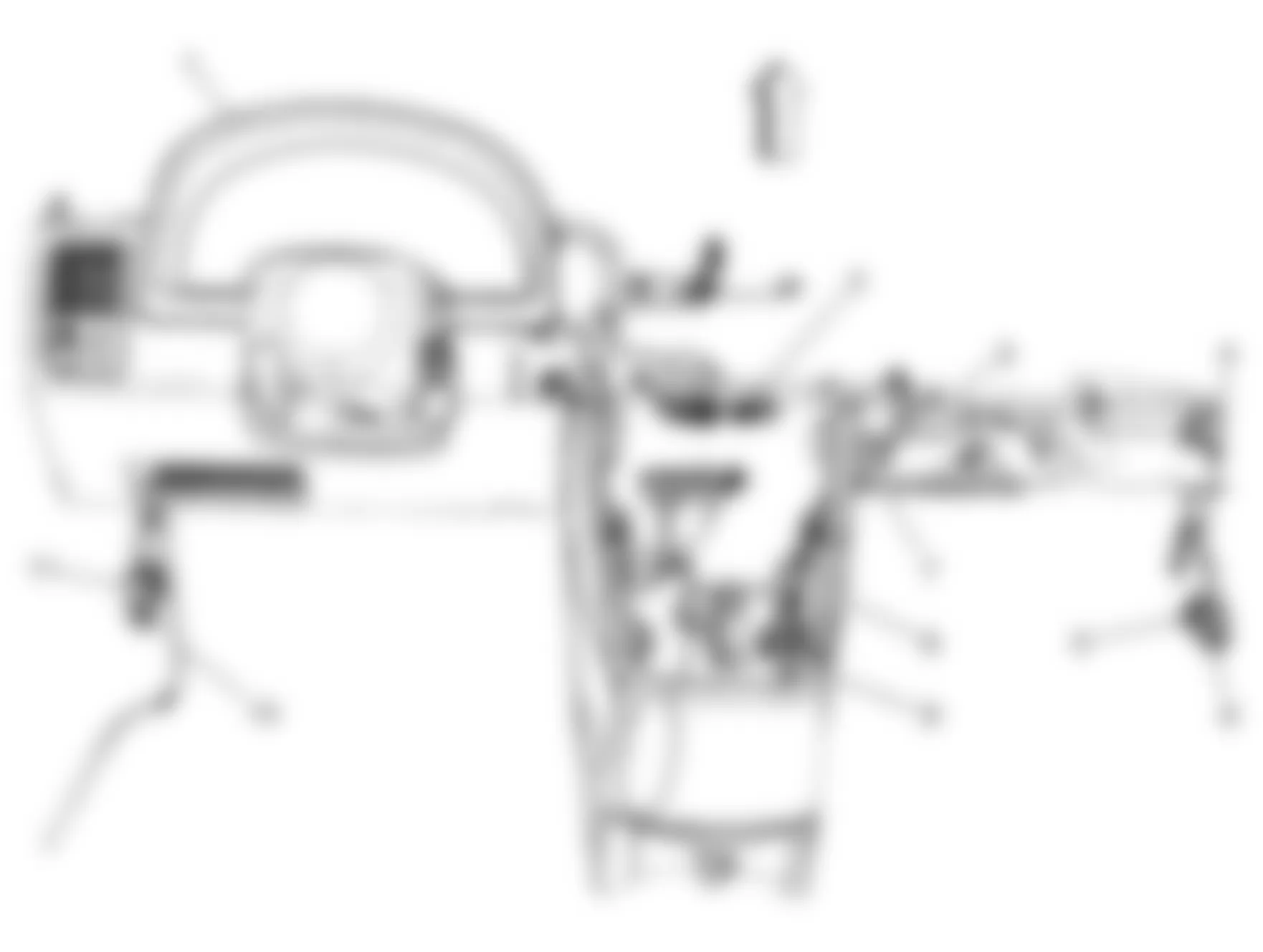 Chevrolet Equinox LT 2009 - Component Locations -  Passenger Side Dash Harness