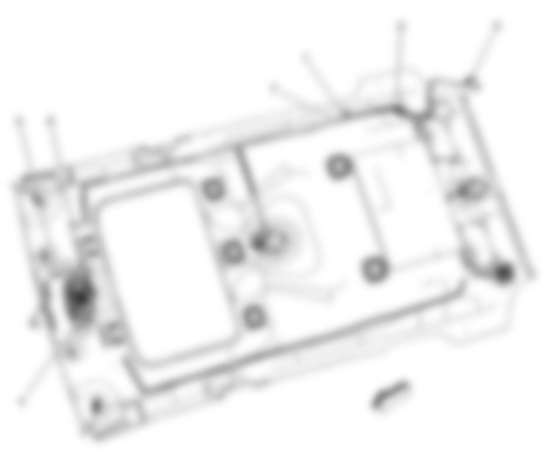 Chevrolet Equinox LT 2009 - Component Locations -  Headliner Harness