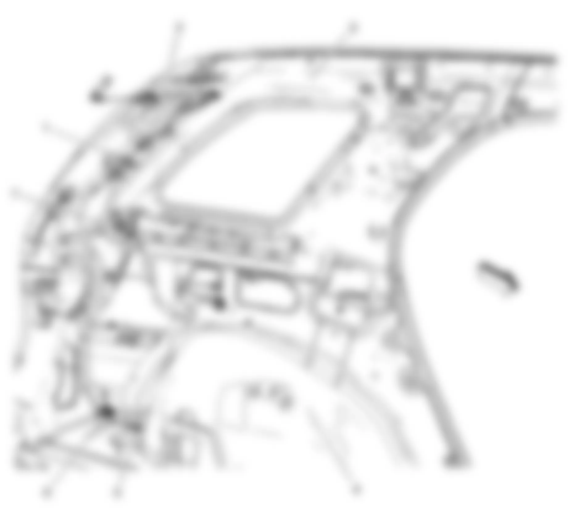 Chevrolet Equinox LT 2009 - Component Locations -  Left Rear Body Harness