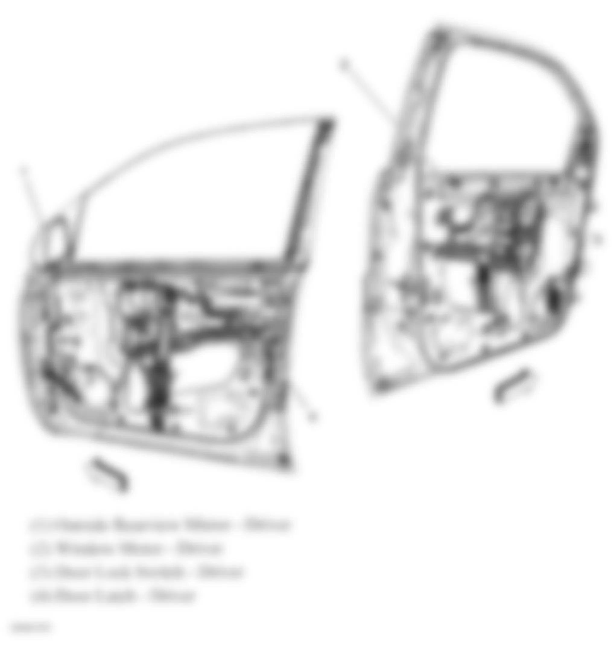 Chevrolet Equinox LTZ 2009 - Component Locations -  Driver Door