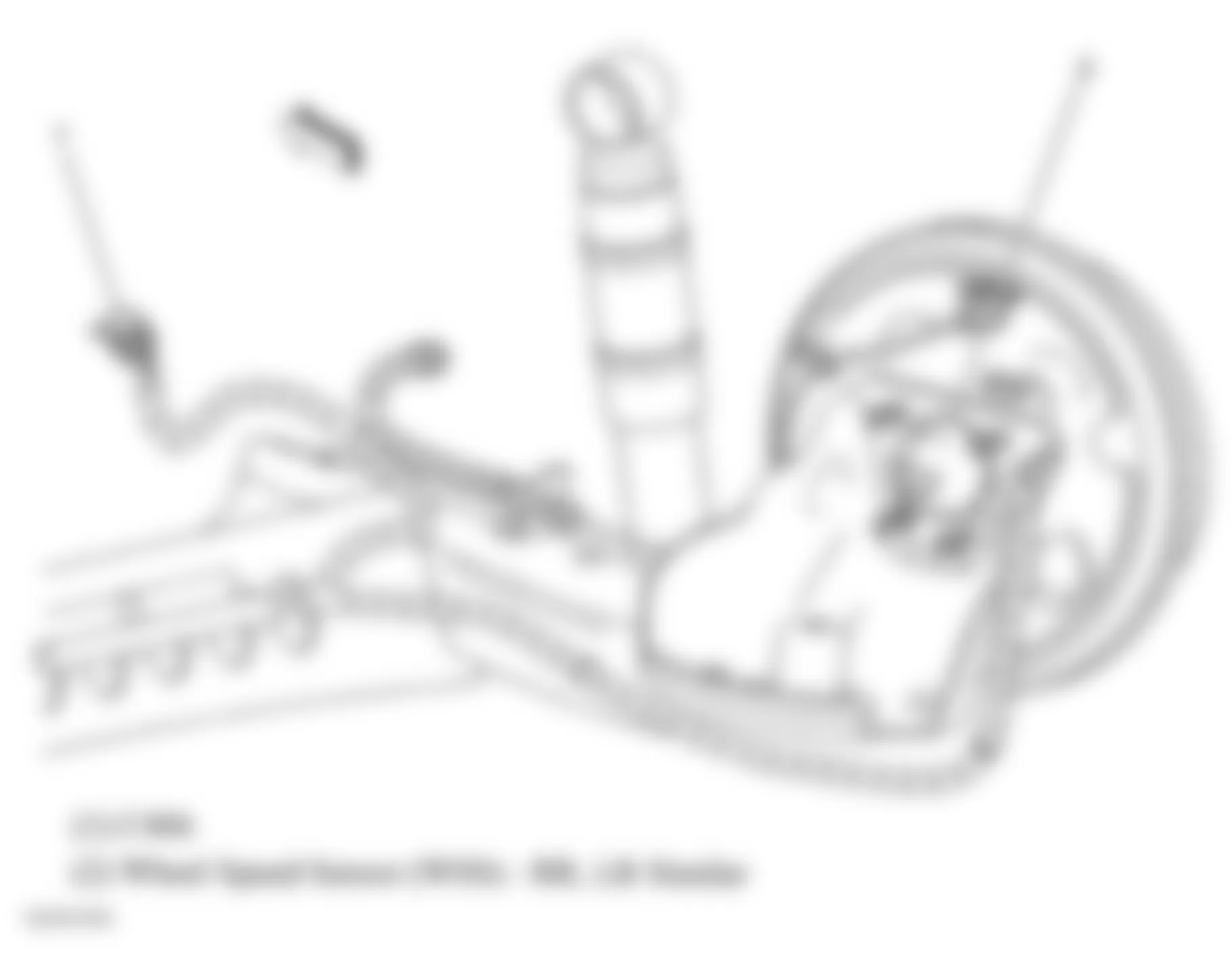 Chevrolet HHR LS 2009 - Component Locations -  Right Rear Wheelwell (Left Rear Similar)