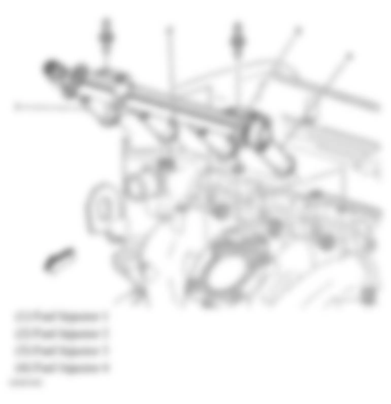 Chevrolet HHR LS 2009 - Component Locations -  Top Left Side Of Engine (2.2L)