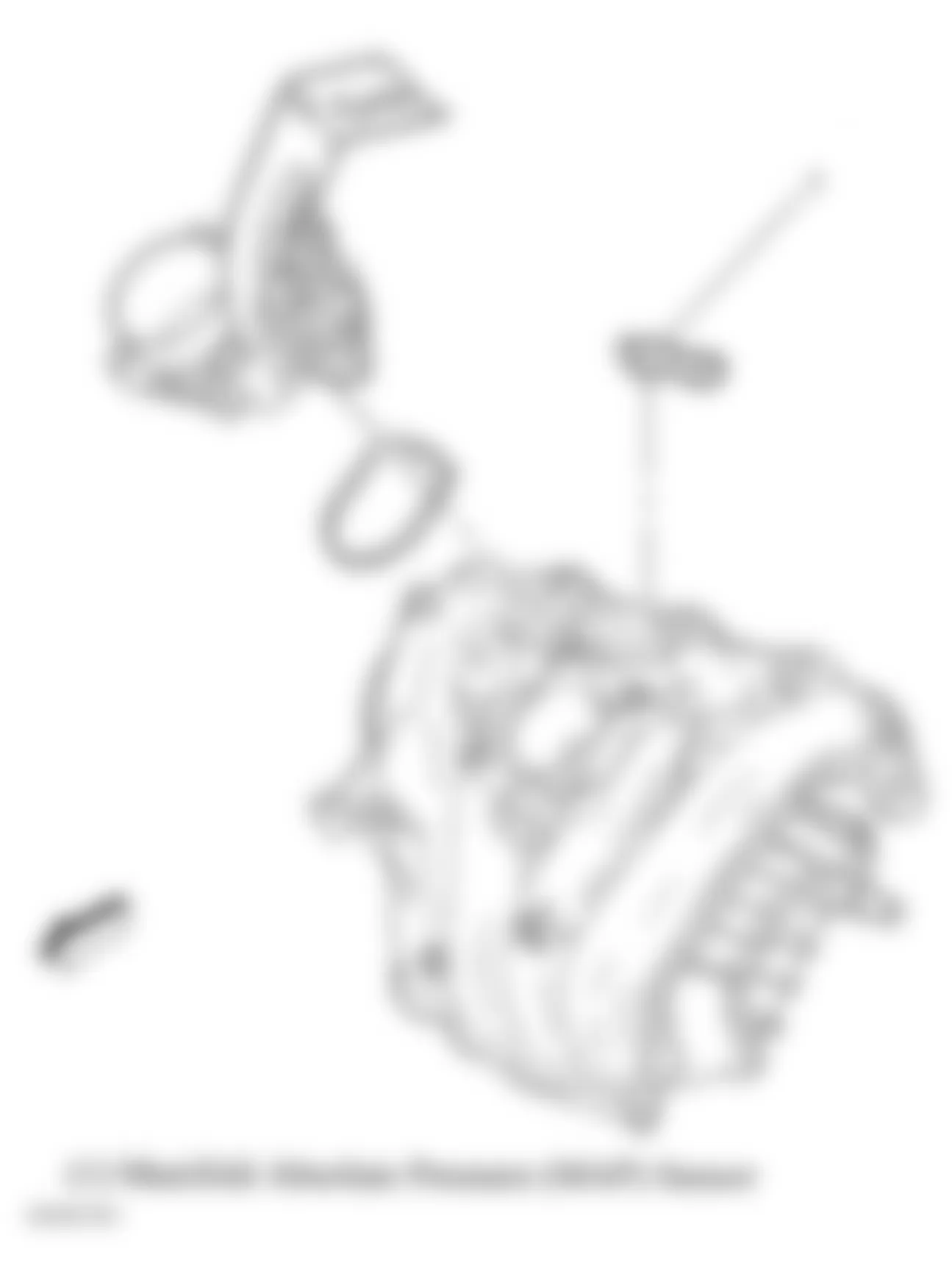 Chevrolet HHR LS 2009 - Component Locations -  Top Left Side Of Engine (2.2L)