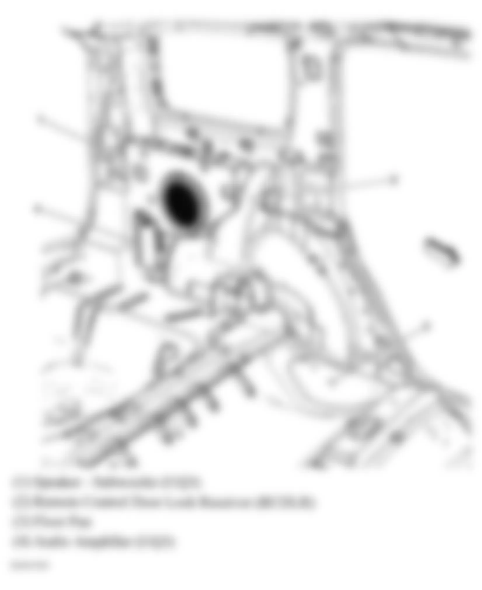 Chevrolet HHR LS 2009 - Component Locations -  Left Rear Quarterpanel