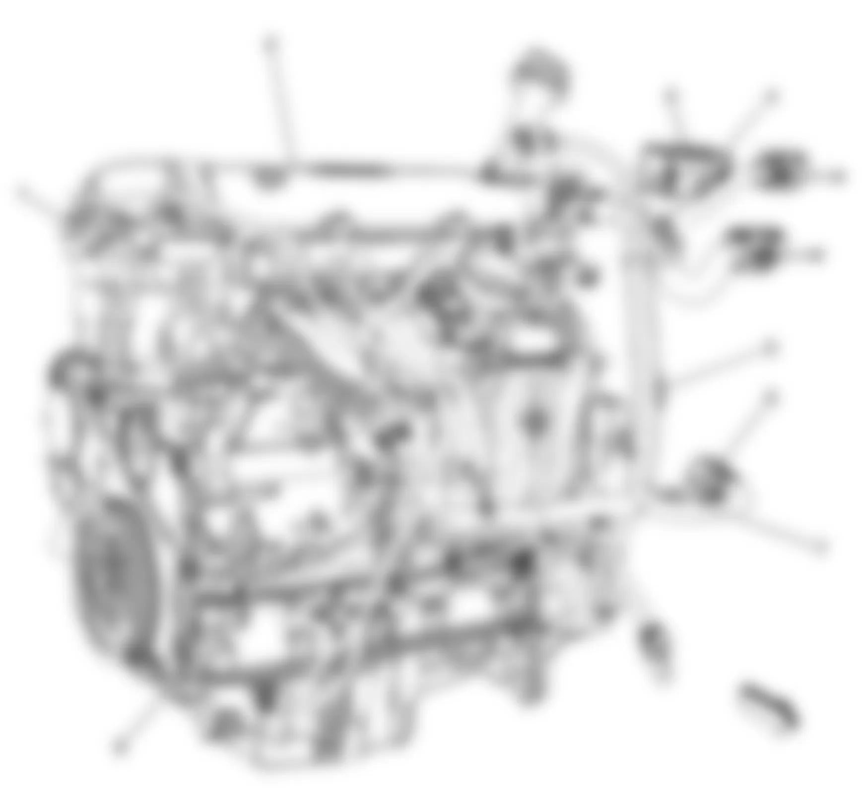 Chevrolet HHR LS 2009 - Component Locations -  Left Side Of Engine (2.2L)