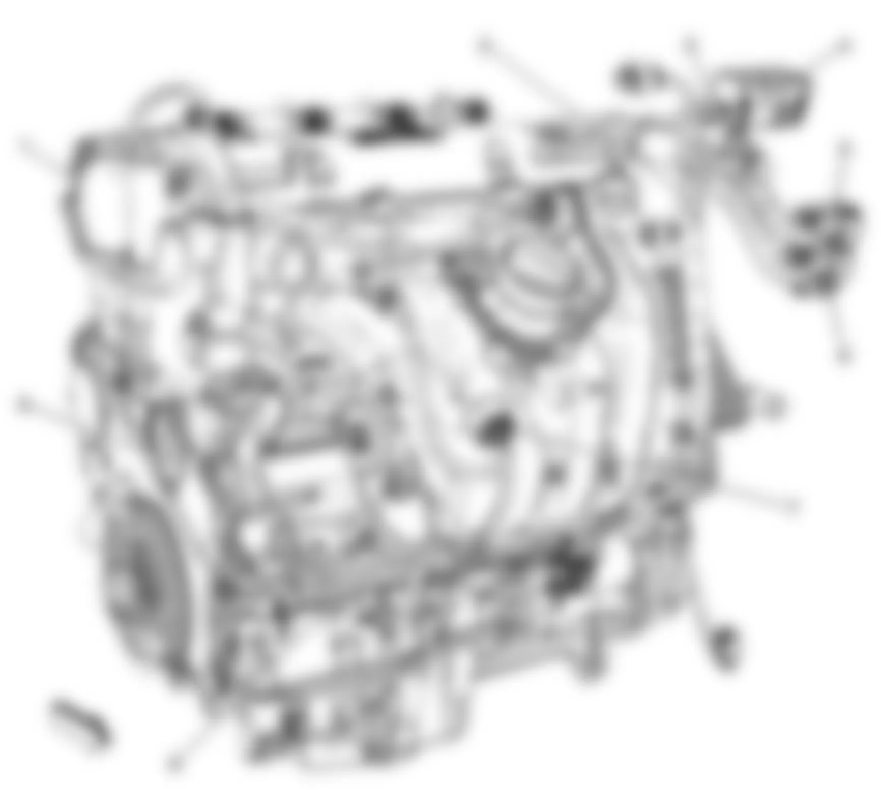 Chevrolet HHR LS 2009 - Component Locations -  Left Side Of Engine (2.4L)