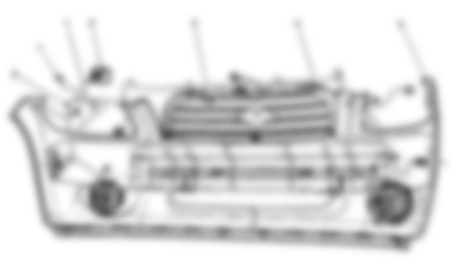 Chevrolet HHR LS 2009 - Component Locations -  Behind Front Fascia