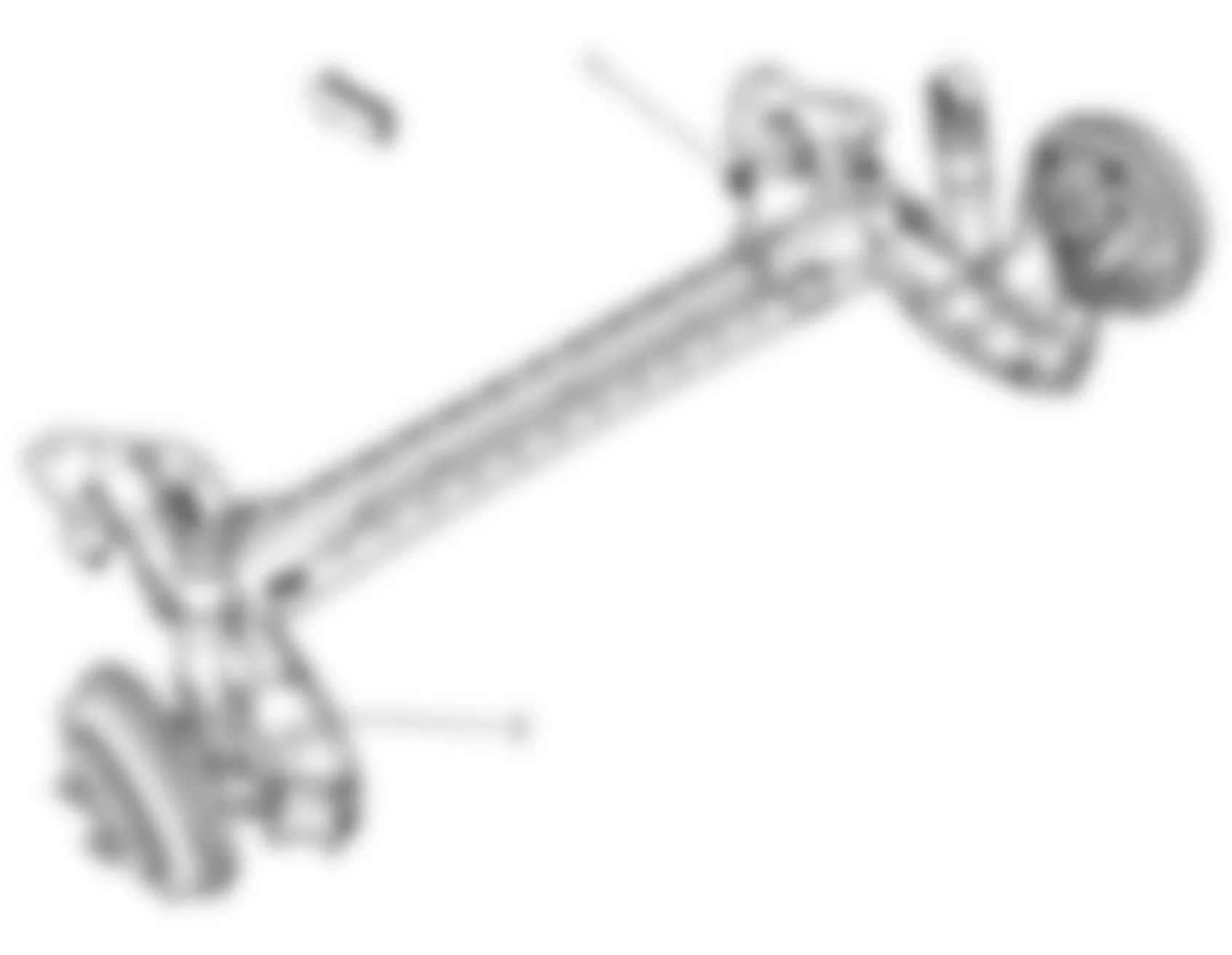 Chevrolet HHR LS 2009 - Component Locations -  Under Right Rear Of Vehicle