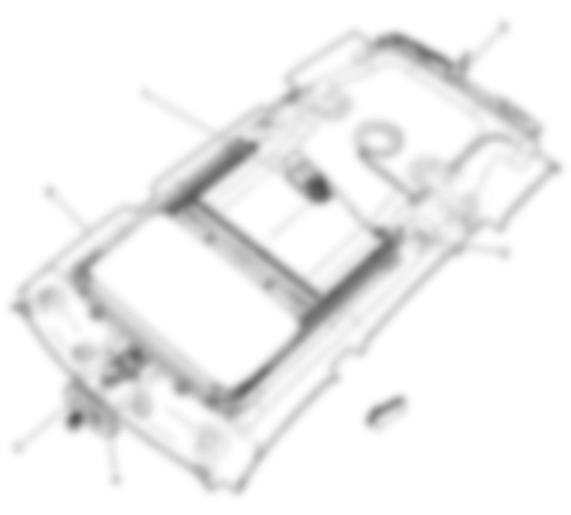 Chevrolet HHR LS 2009 - Component Locations -  Headliner Components - Top