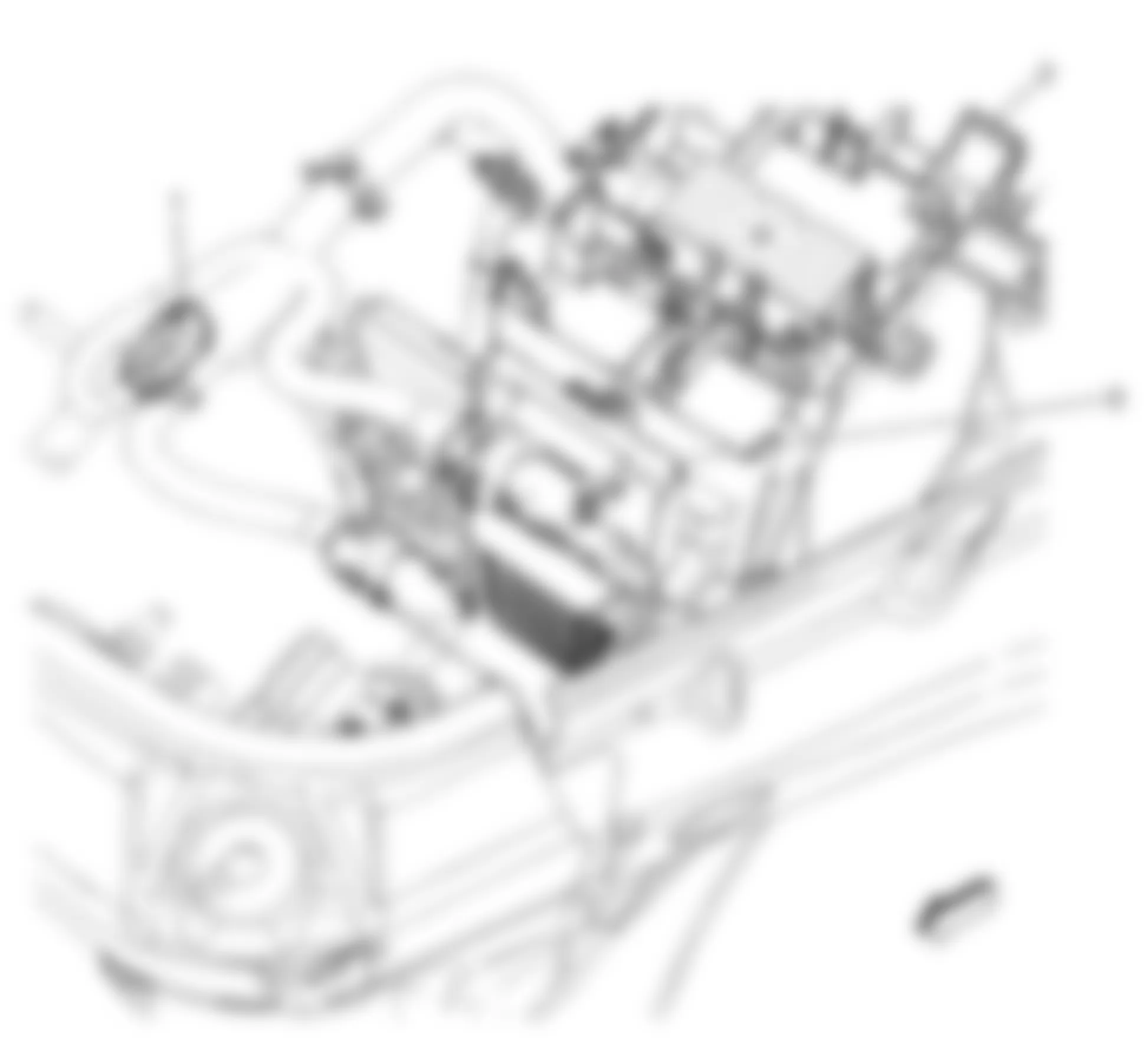 Chevrolet HHR LS 2009 - Component Locations -  Engine Compartment