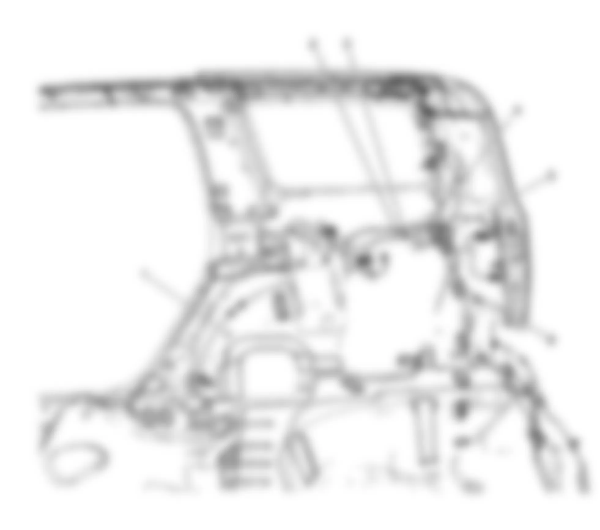 Chevrolet HHR LS 2009 - Component Locations -  Right Rear Cargo Area (Panel Van)