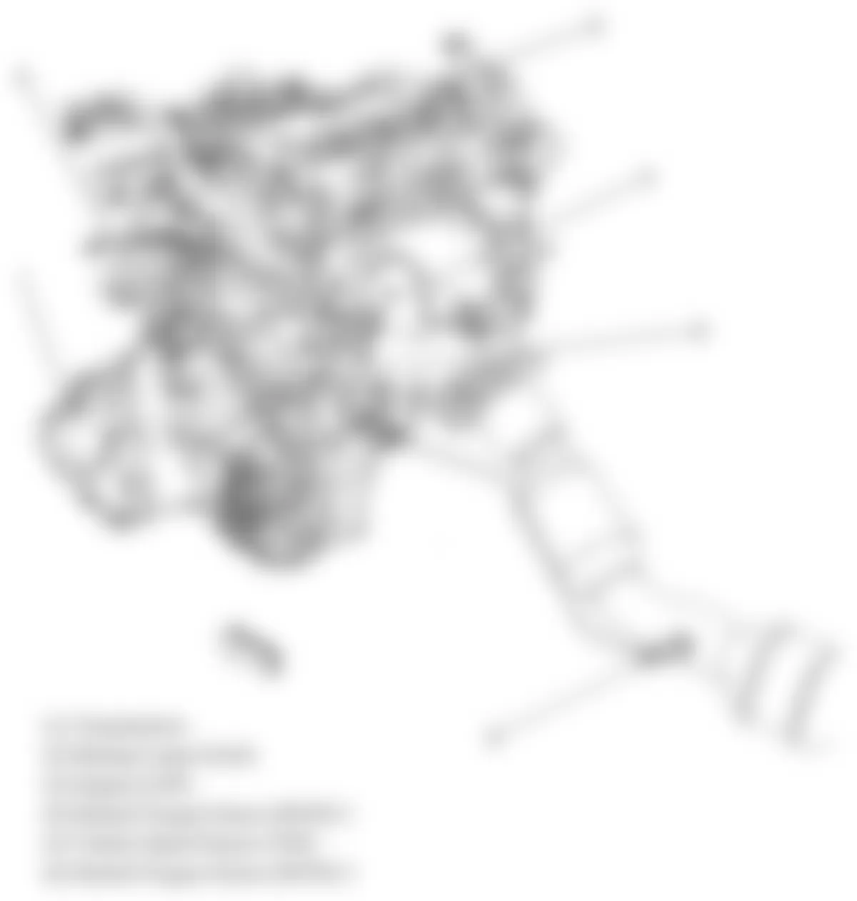 Chevrolet HHR LS 2009 - Component Locations -  Right Side Of Engine (2.0L)