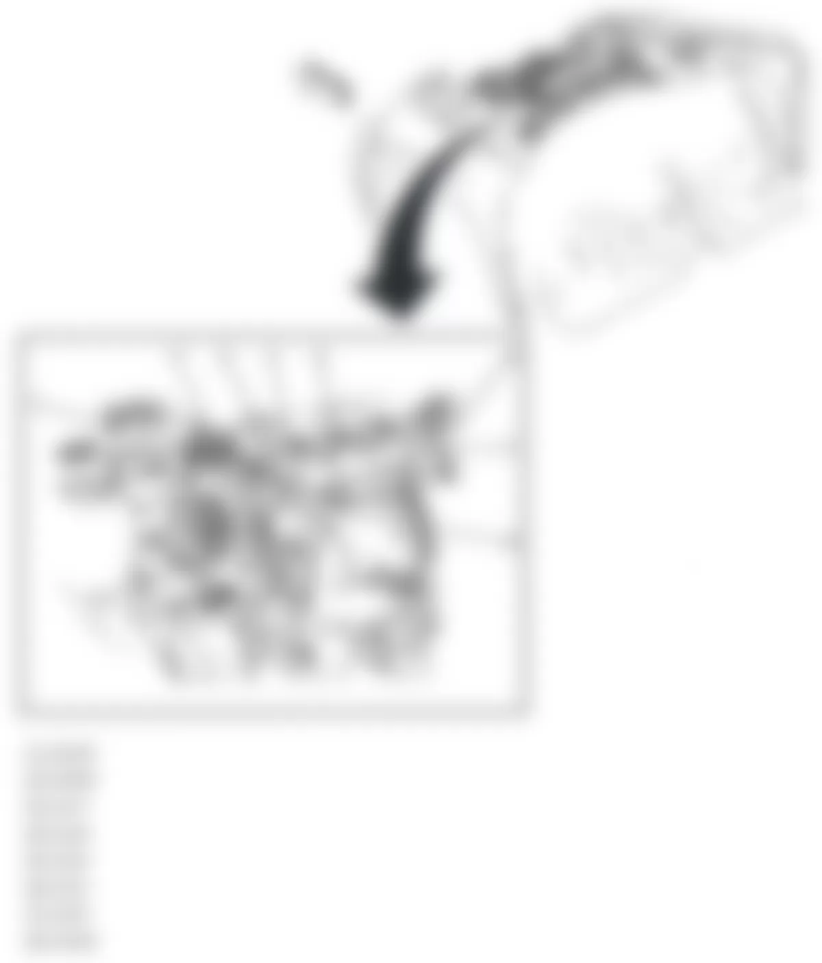 Chevrolet HHR LS 2009 - Component Locations -  Right Rear Of Engine (2.0L)