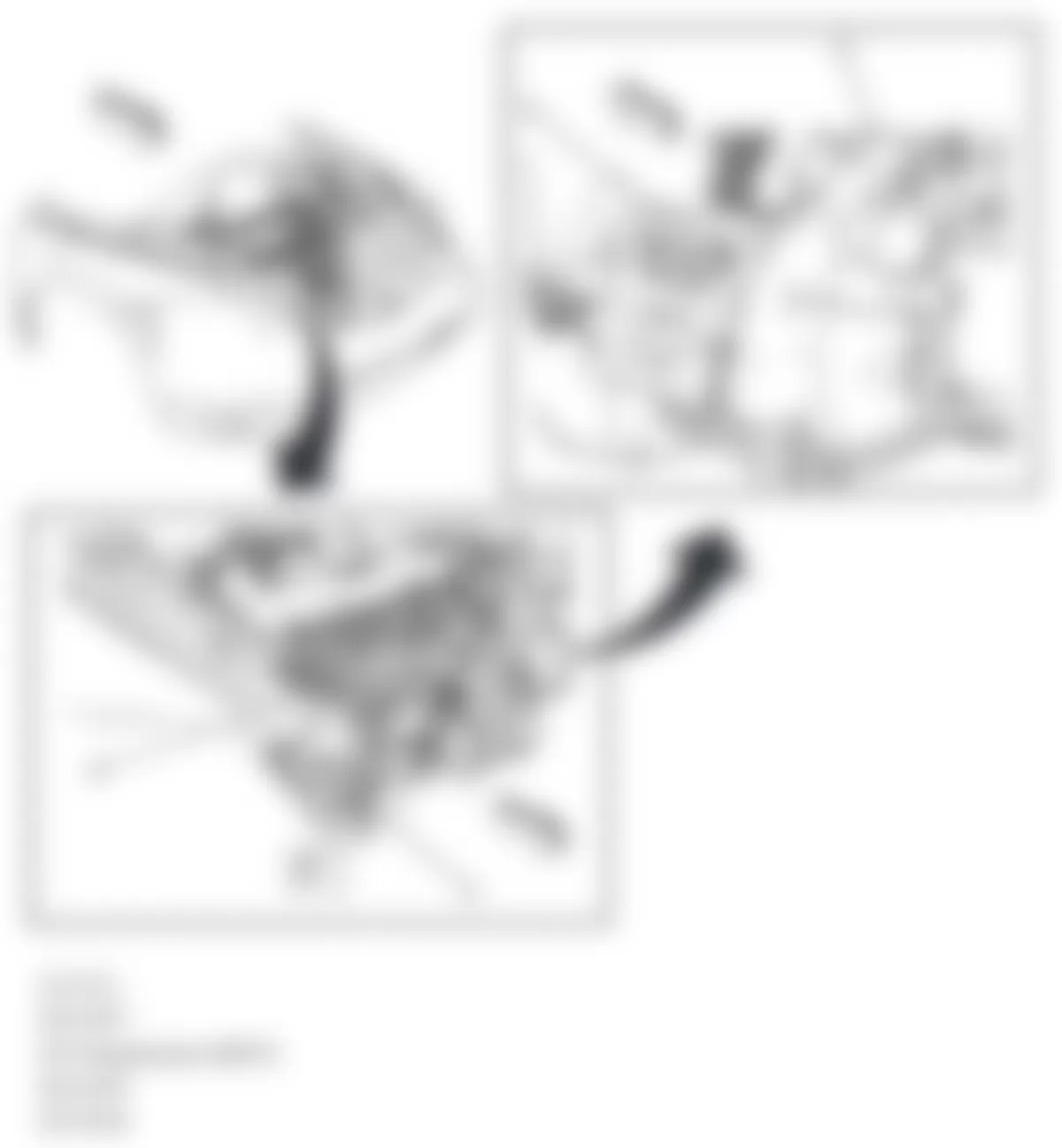 Chevrolet HHR LS 2009 - Component Locations -  Left Side Of Engine (2.0L)