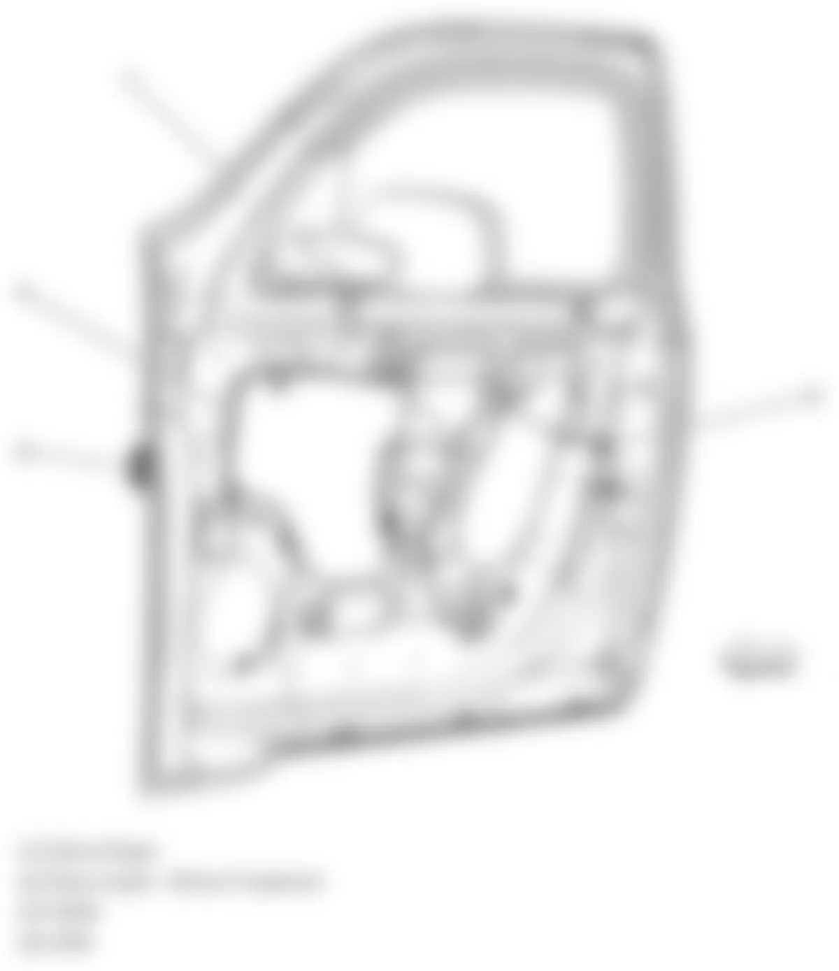 Chevrolet HHR LS 2009 - Component Locations -  Drivers Door