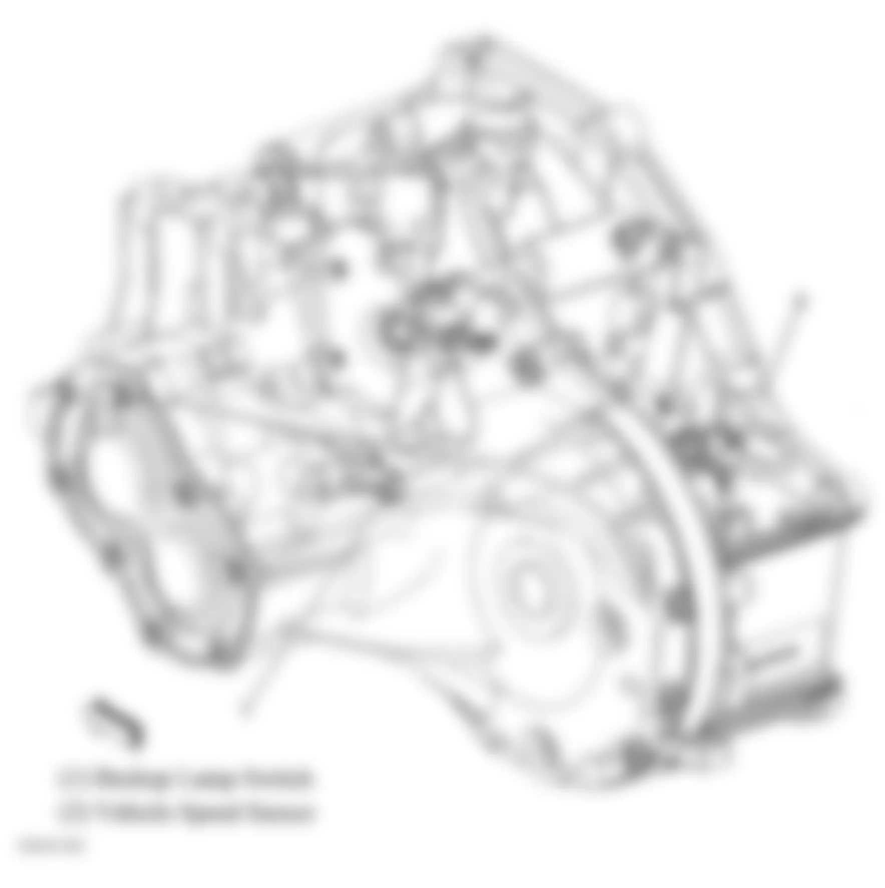Chevrolet HHR LT 2009 - Component Locations -  Manual Transmission