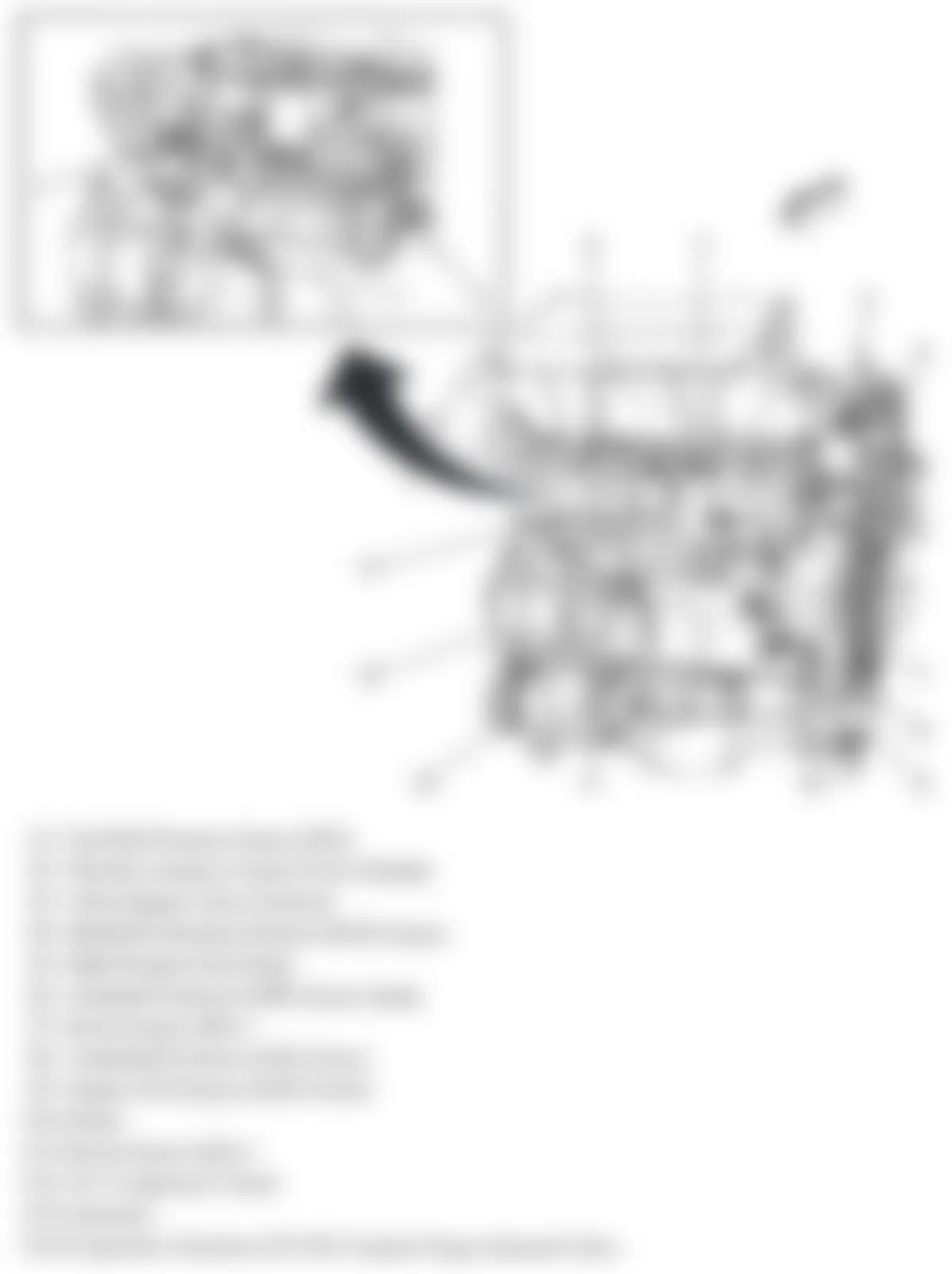 Chevrolet HHR LT 2009 - Component Locations -  Left Side Of Engine (2.0L)