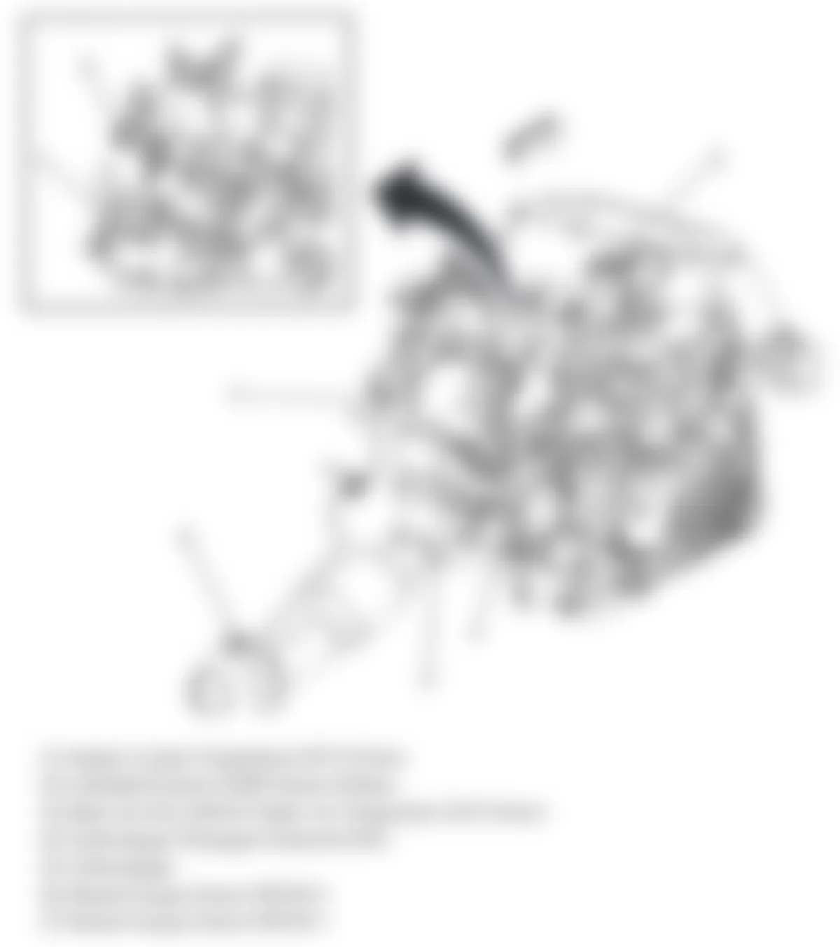 Chevrolet HHR LT 2009 - Component Locations -  Right Side Of Engine (2.0L)