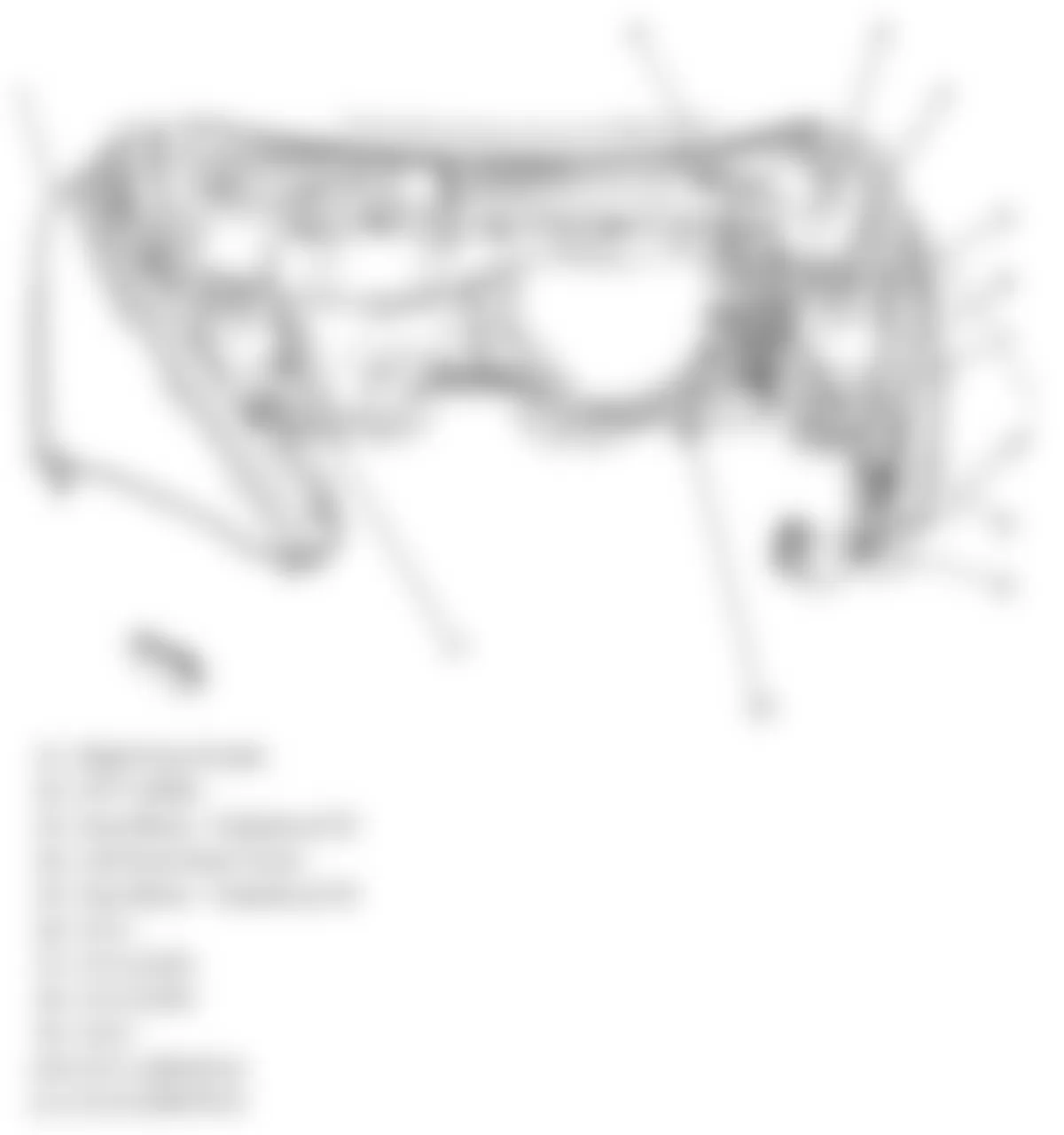 Chevrolet HHR SS 2009 - Component Locations -  Engine Compartment