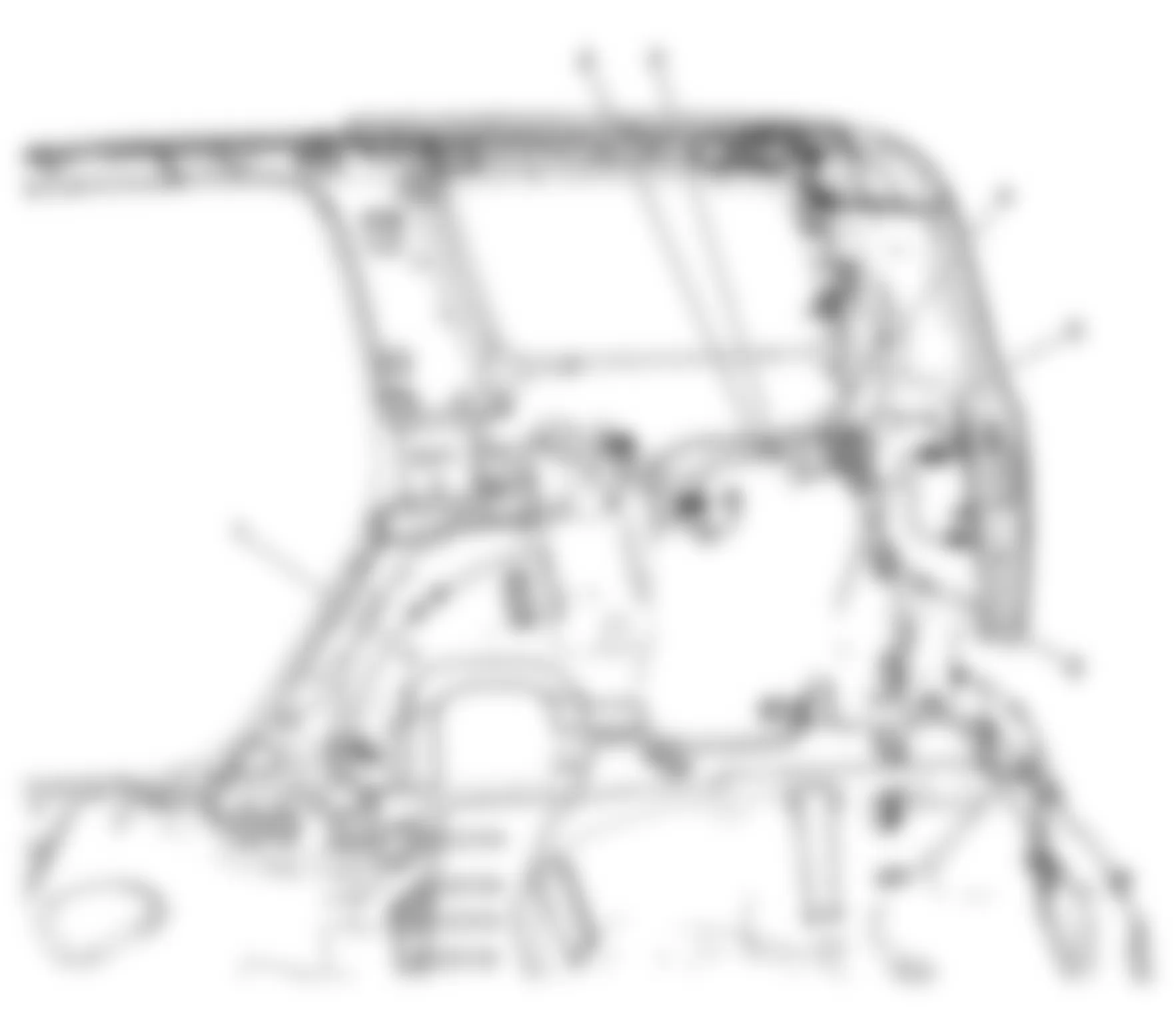 Chevrolet HHR SS 2009 - Component Locations -  Right Rear Cargo Area (Panel Van)