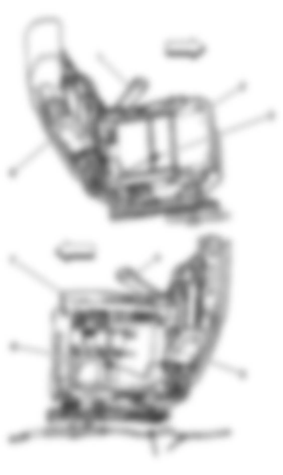 Chevrolet Impala LTZ 2009 - Component Locations -  Front Seats