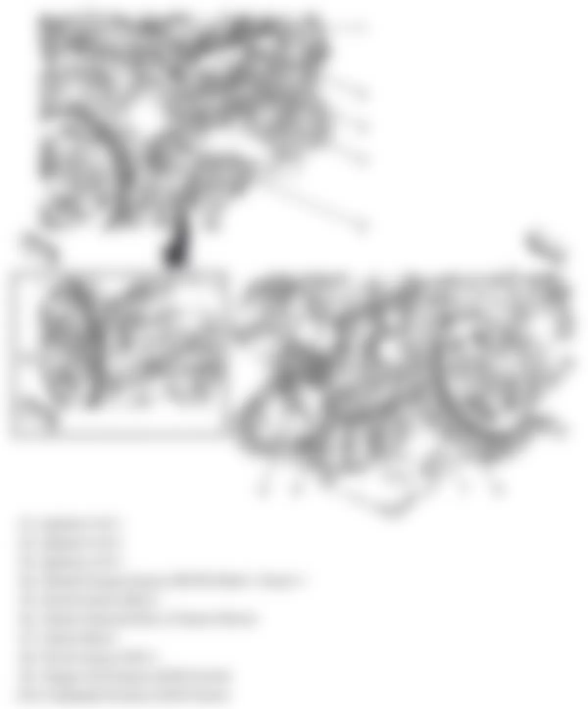 Chevrolet Malibu LS 2009 - Component Locations -  Left & Right Rear Of Engine (3.6L)