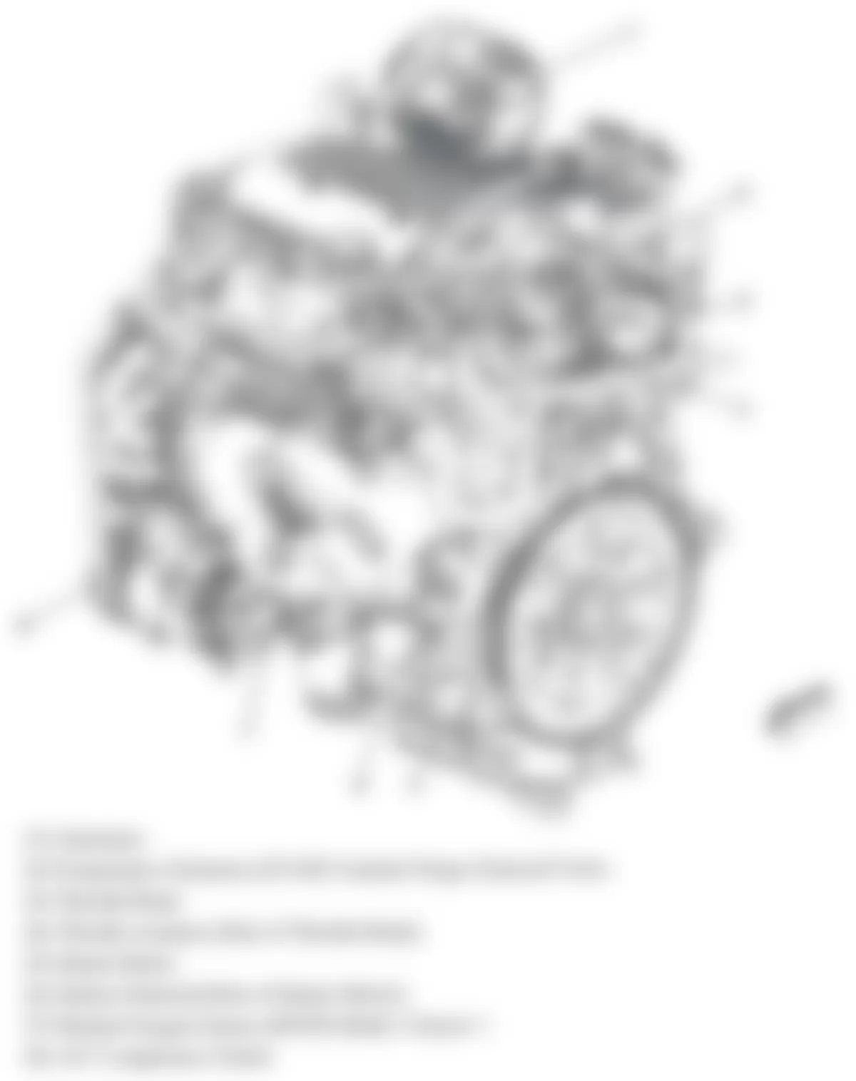 Chevrolet Malibu LS 2009 - Component Locations -  Rear & Left Side Of Engine (3.5L)
