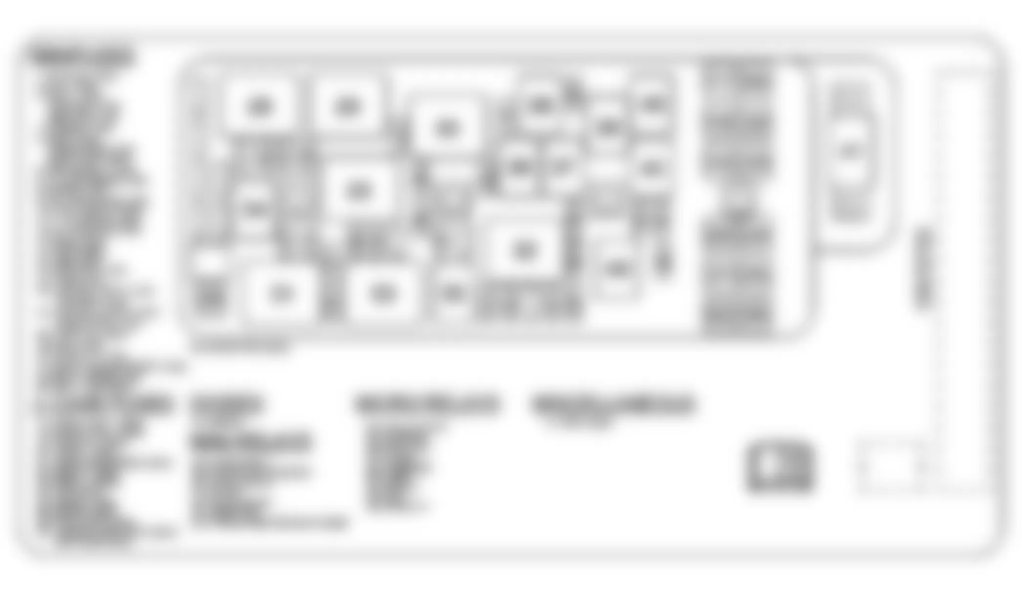 Chevrolet Malibu LT 2009 - Component Locations -  Identifying Underhood Fuse Block (LE5-2.4L HO, LY7-3.6L or LZ4-3.5L)