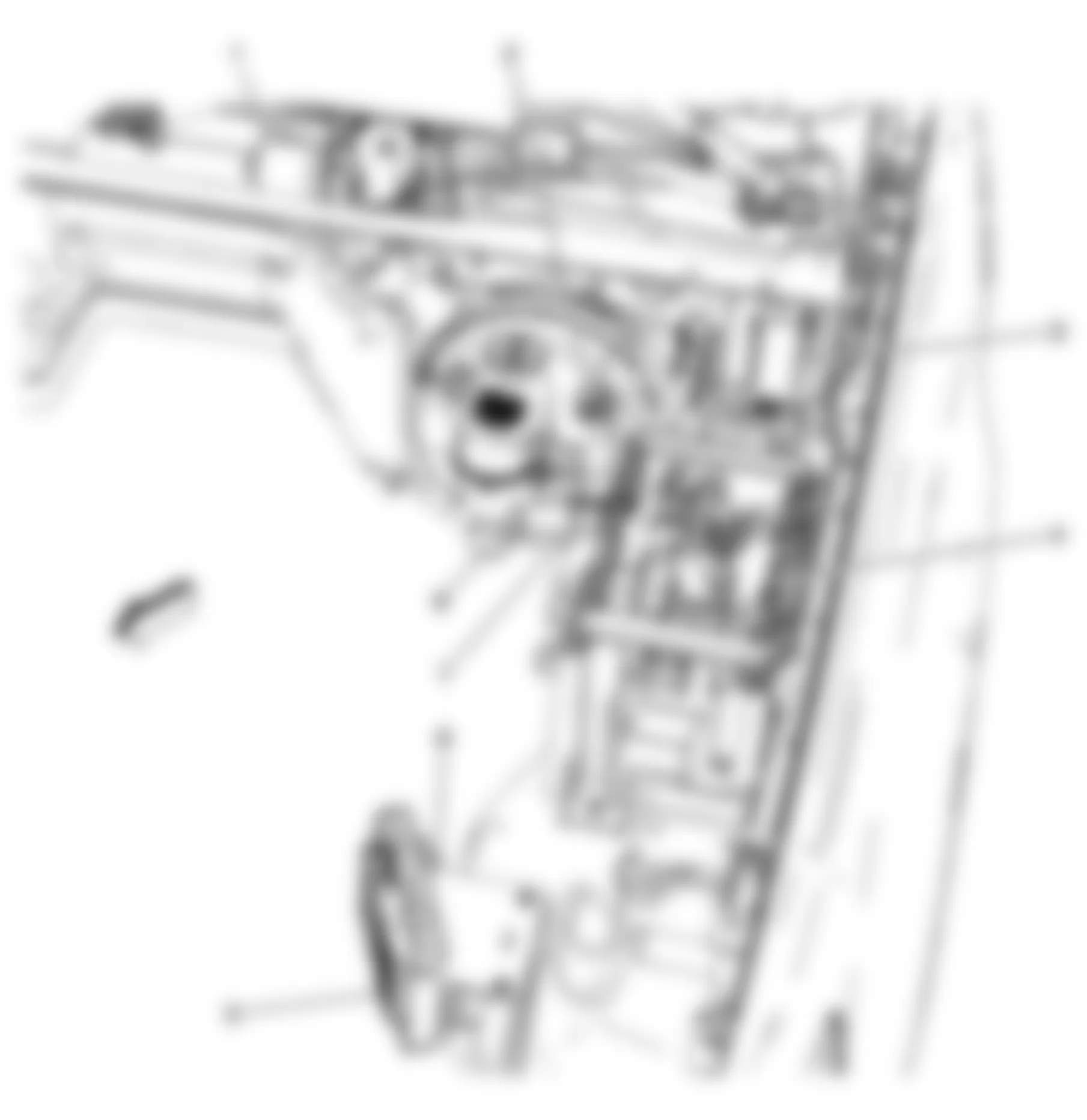 Chevrolet Silverado 1500 2009 - Component Locations -  Left Side Of Engine Compartment (Except Hybrid)