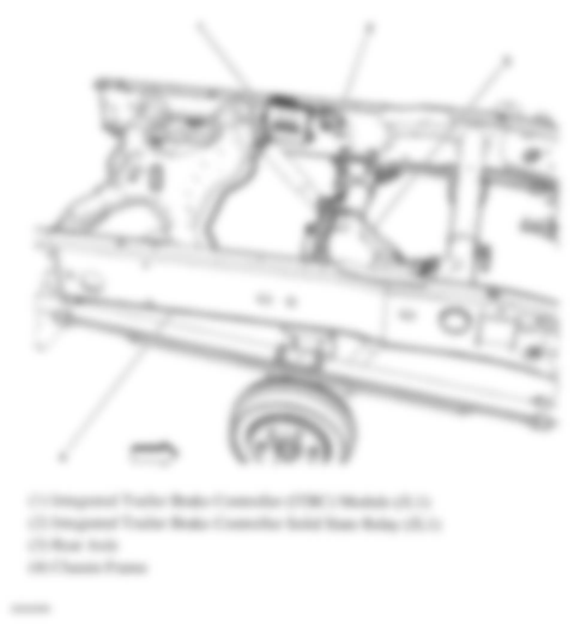 Chevrolet Silverado 2500 HD 2009 - Component Locations -  Rear Of Vehicle