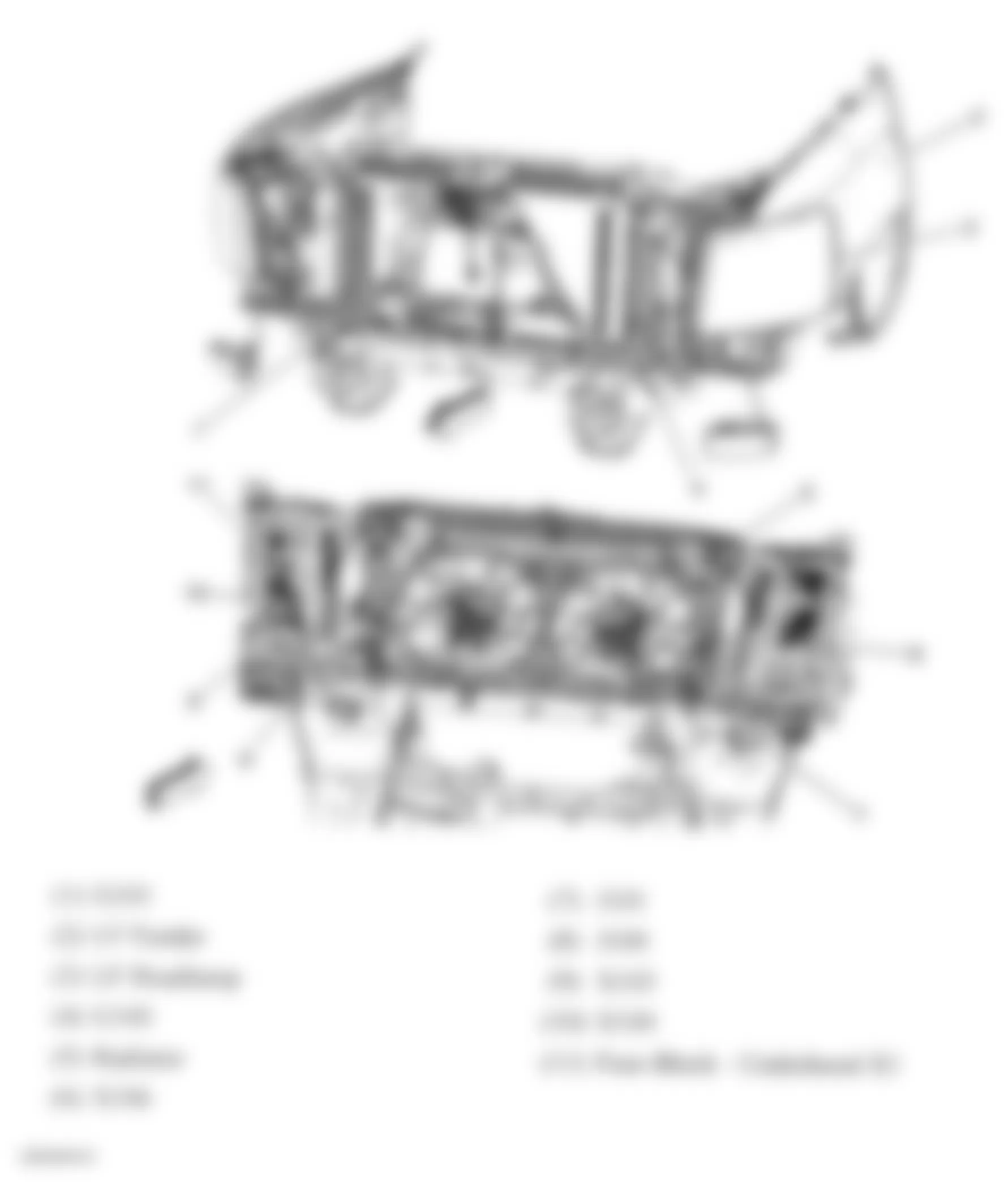 Chevrolet Silverado 2500 HD 2009 - Component Locations -  Front Of Vehicle (Except Diesel)