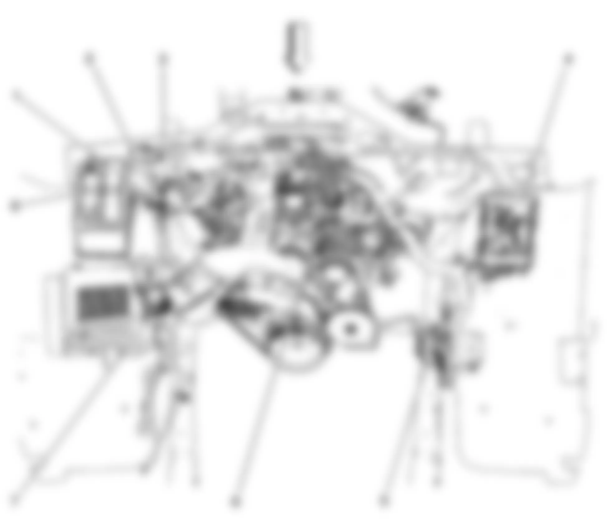 Chevrolet Silverado 2500 HD 2009 - Component Locations -  Rear Of Engine Compartment (4.3L)